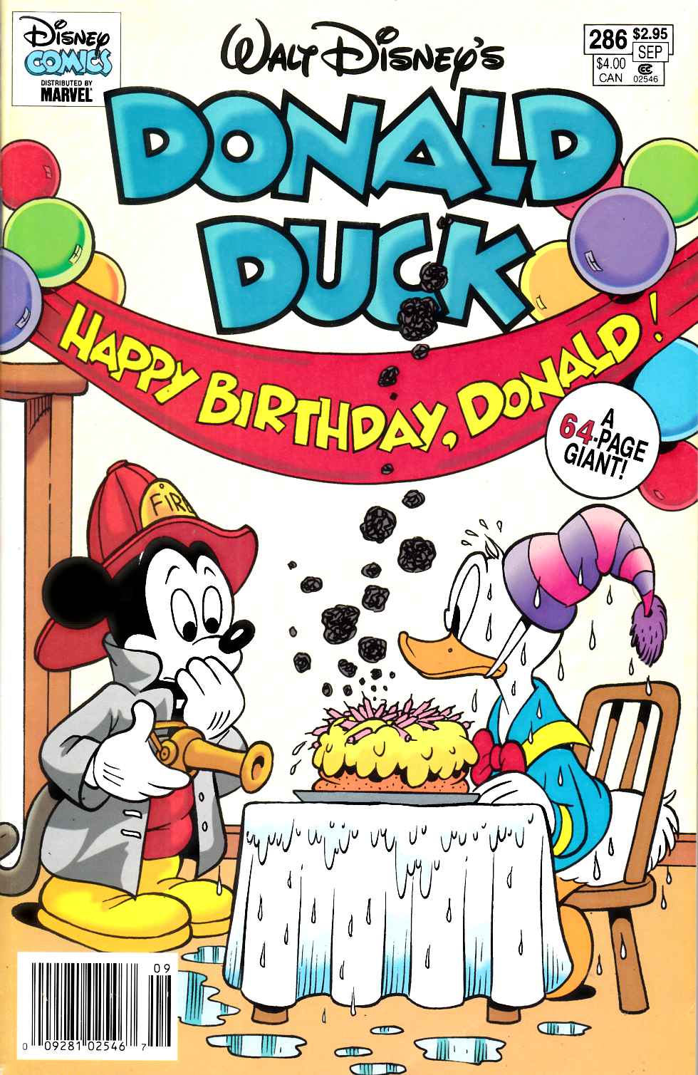 Donald Duck #286 Newsstand Edition Very Fine Minus (7.5) [Gladstone Comic] LARGE