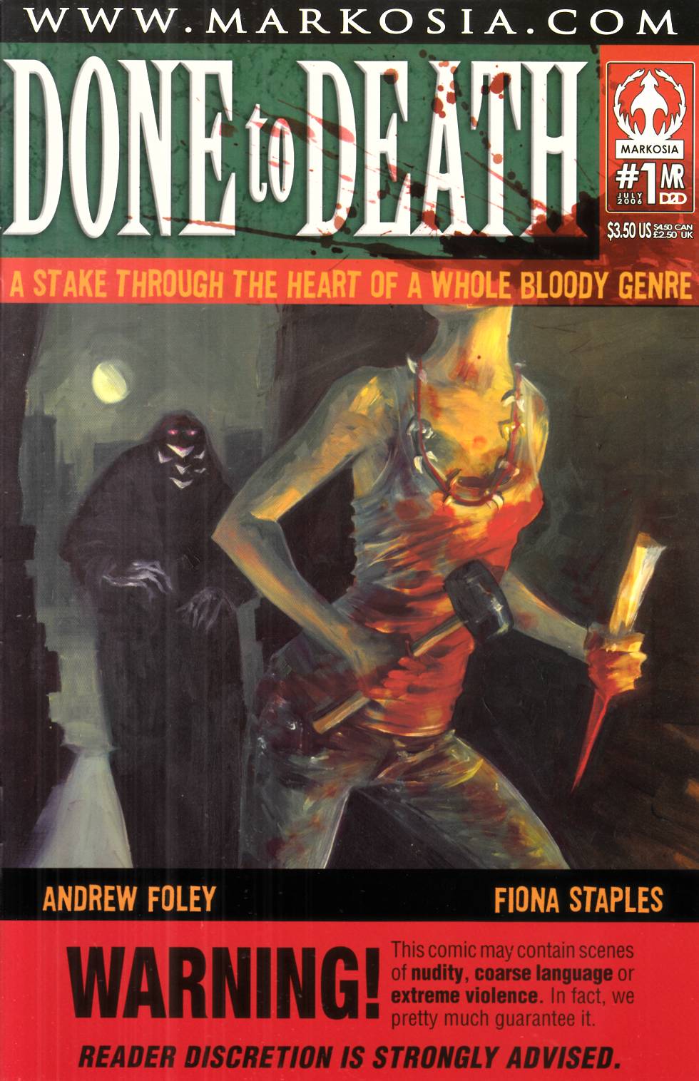 Done to Death #1 Near Mint (9.4) [Markosia Comic] THUMBNAIL