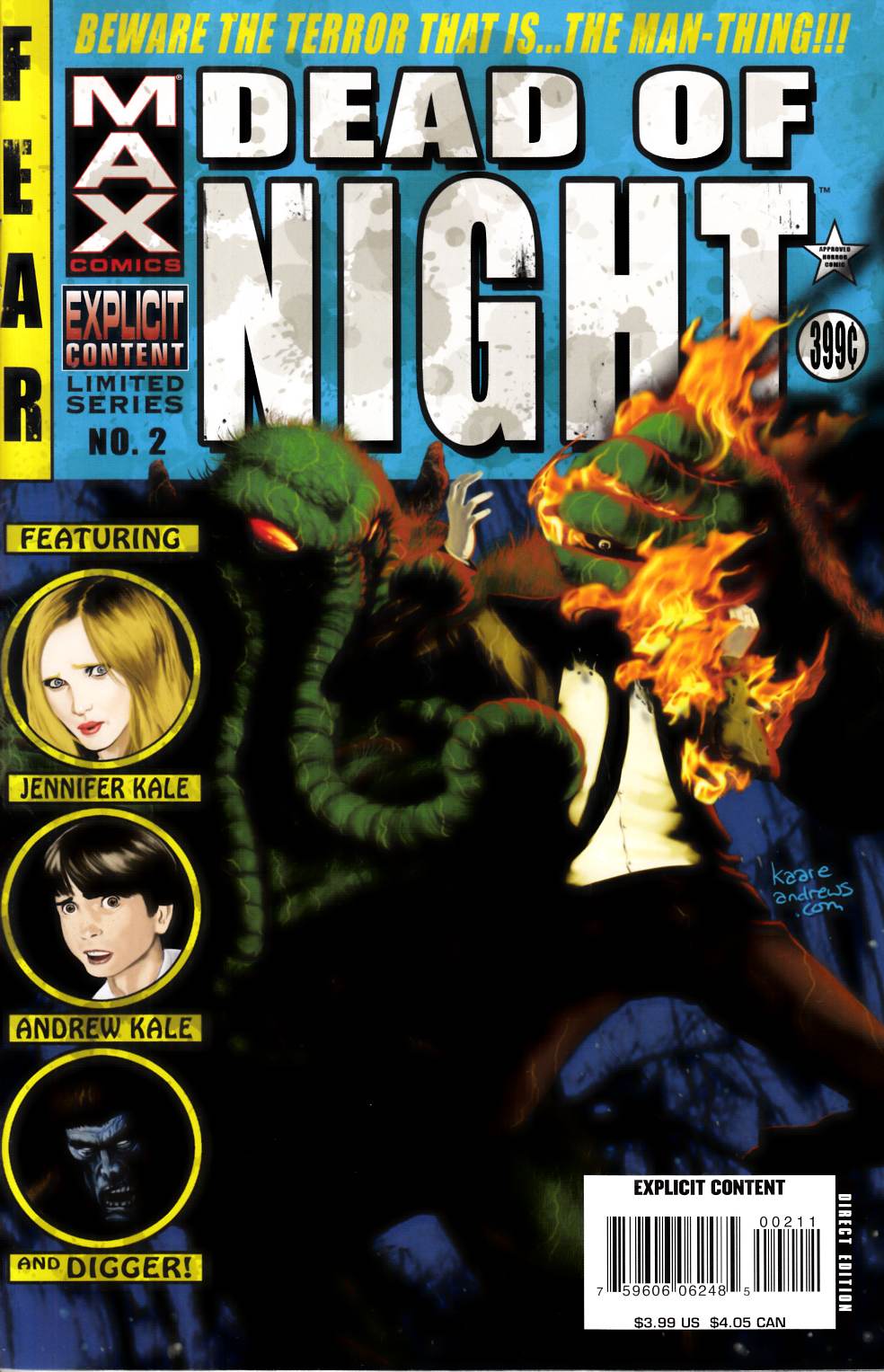 Dead of Night Featuring Man-Thing #2 Near Mint (9.4) [Marvel Comic] LARGE