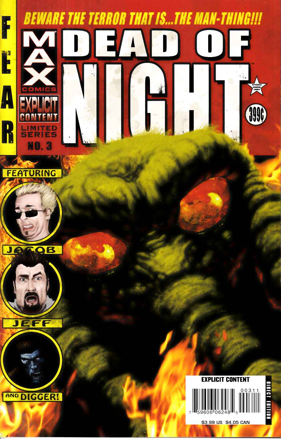 Dead of Night Featuring Man-Thing #3 Near Mint (9.4) [Marvel Comic] THUMBNAIL