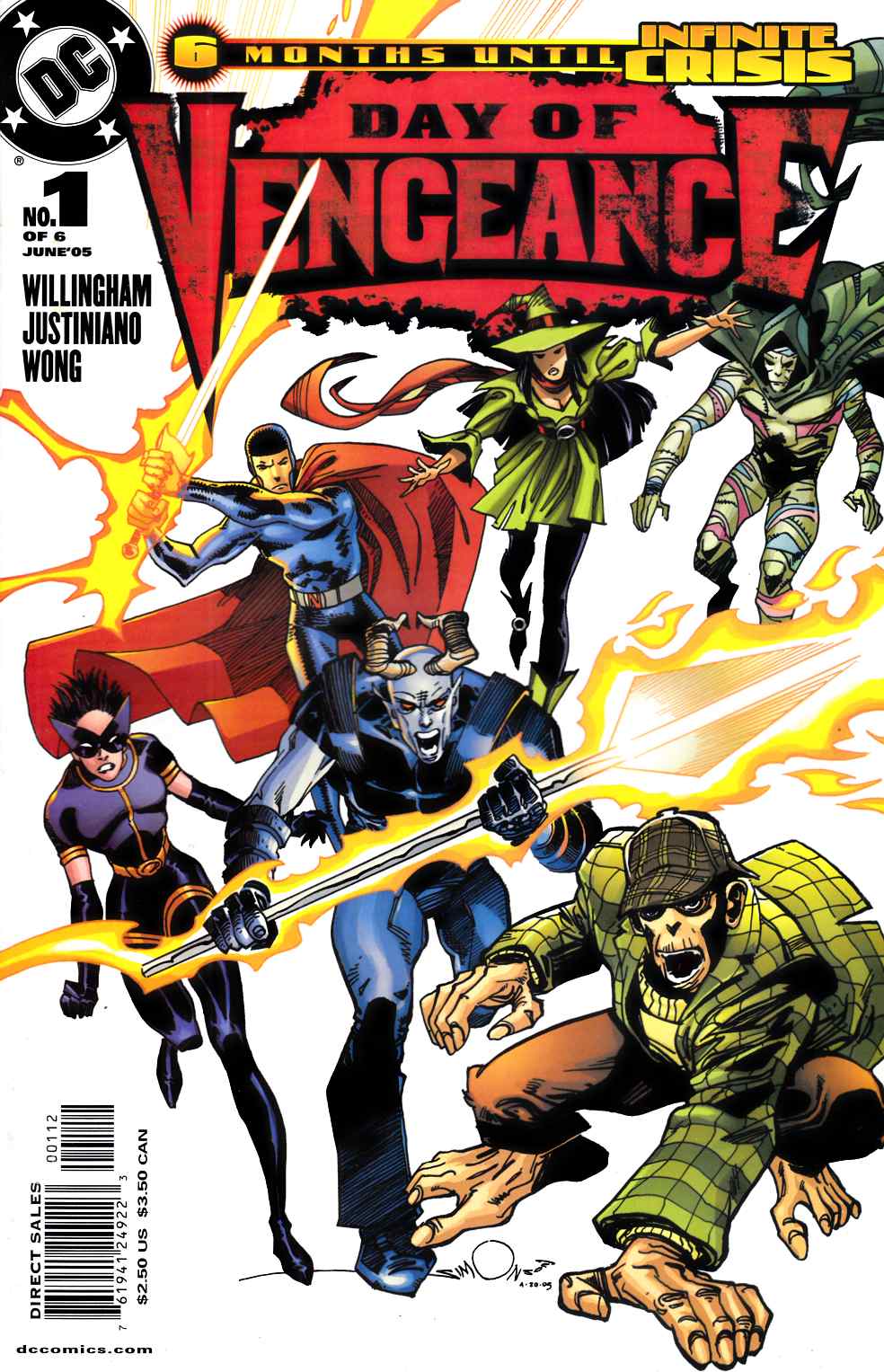 Day of Vengeance #1 Second Printing Near Mint (9.4) [DC Comic] LARGE