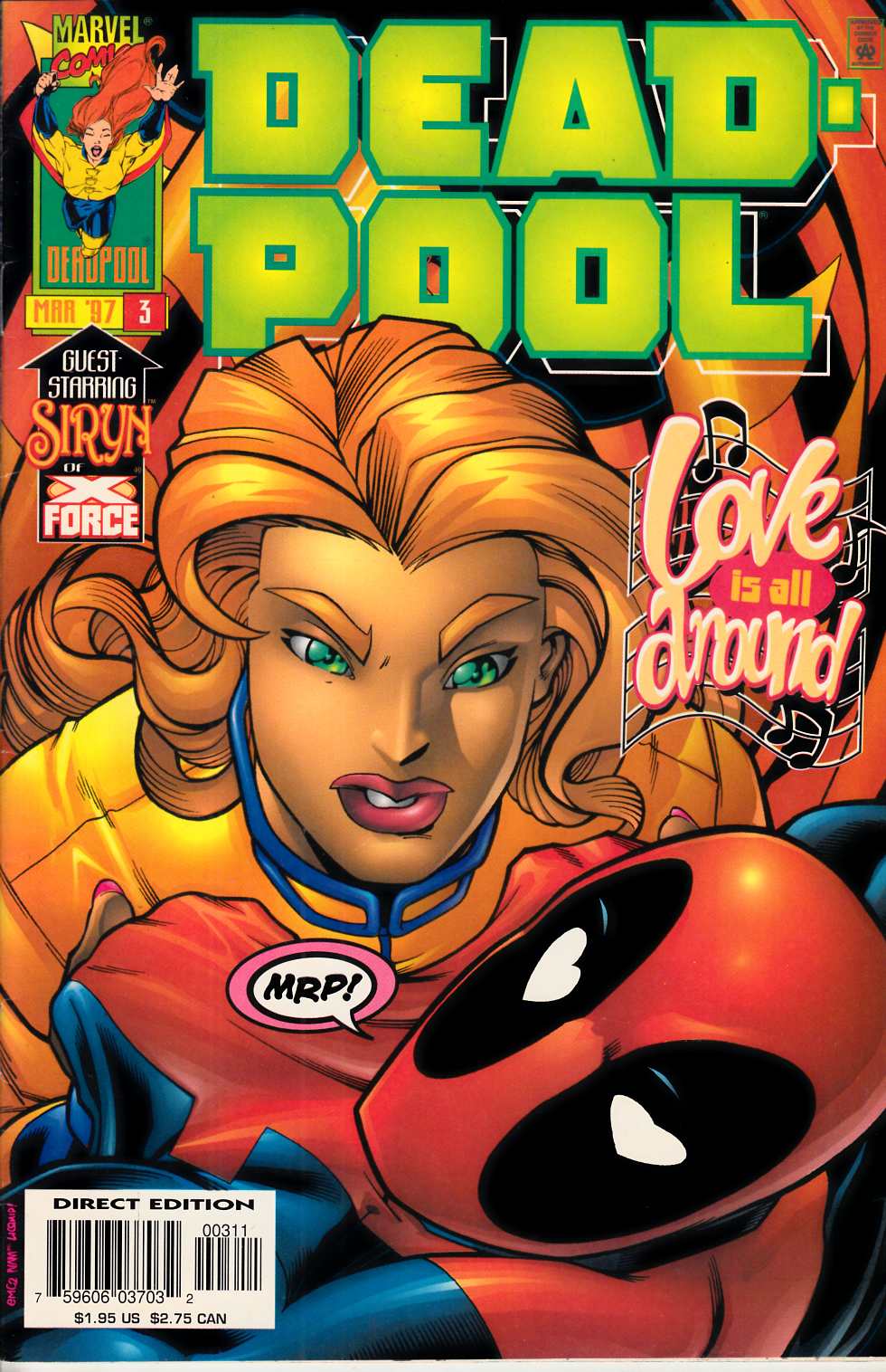Deadpool #3 Near Mint (9.4) [Marvel Comic] LARGE