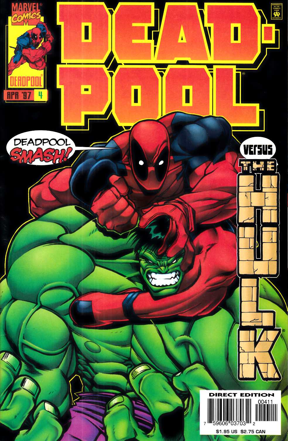 Deadpool #4 Very Fine (8.0) [Marvel Comic] THUMBNAIL