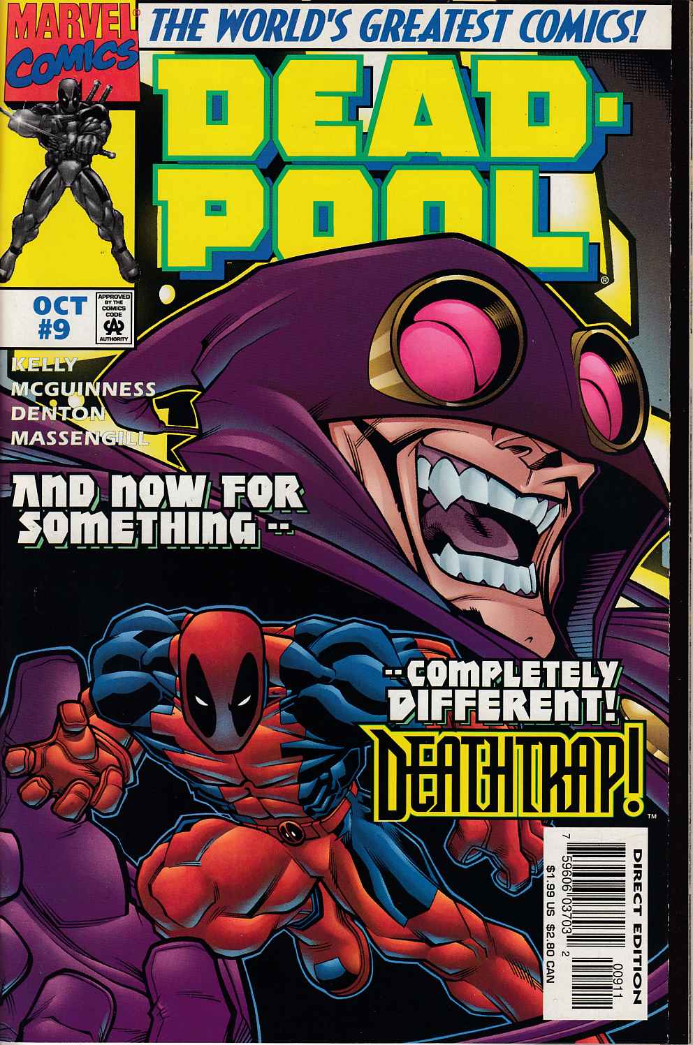 Deadpool #9 Near Mint (9.4) [Marvel Comic] LARGE