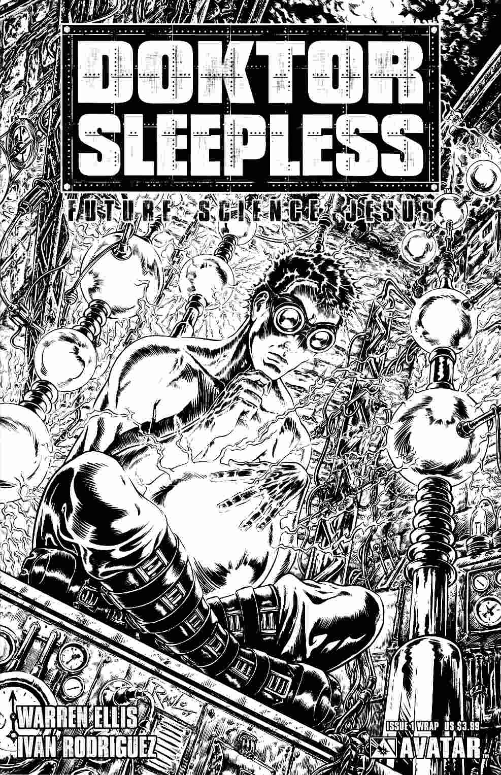 Doktor Sleepless #1 Wrap Cover Near Mint (9.4) [Avatar Comic] THUMBNAIL