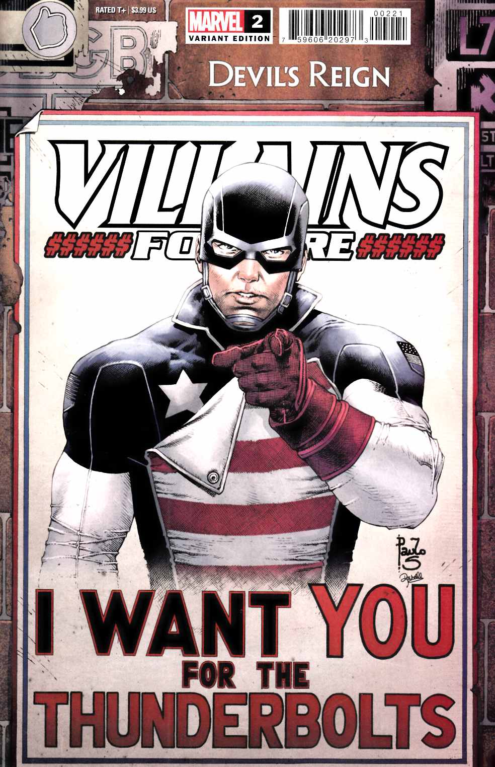 Devil's Reign Villains for Hire #2 Siqueira Variant Cover Near Mint (9.4) [Marvel Comic] THUMBNAIL