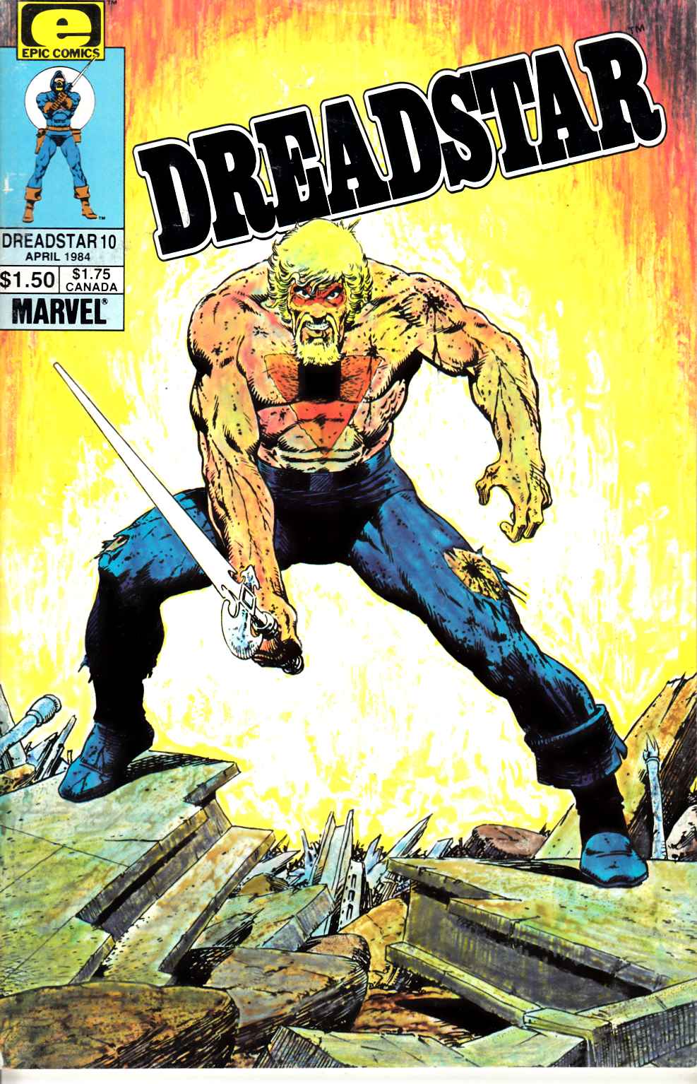 Dreadstar #10 Very Fine (8.0) [Marvel/Epic Comic] THUMBNAIL