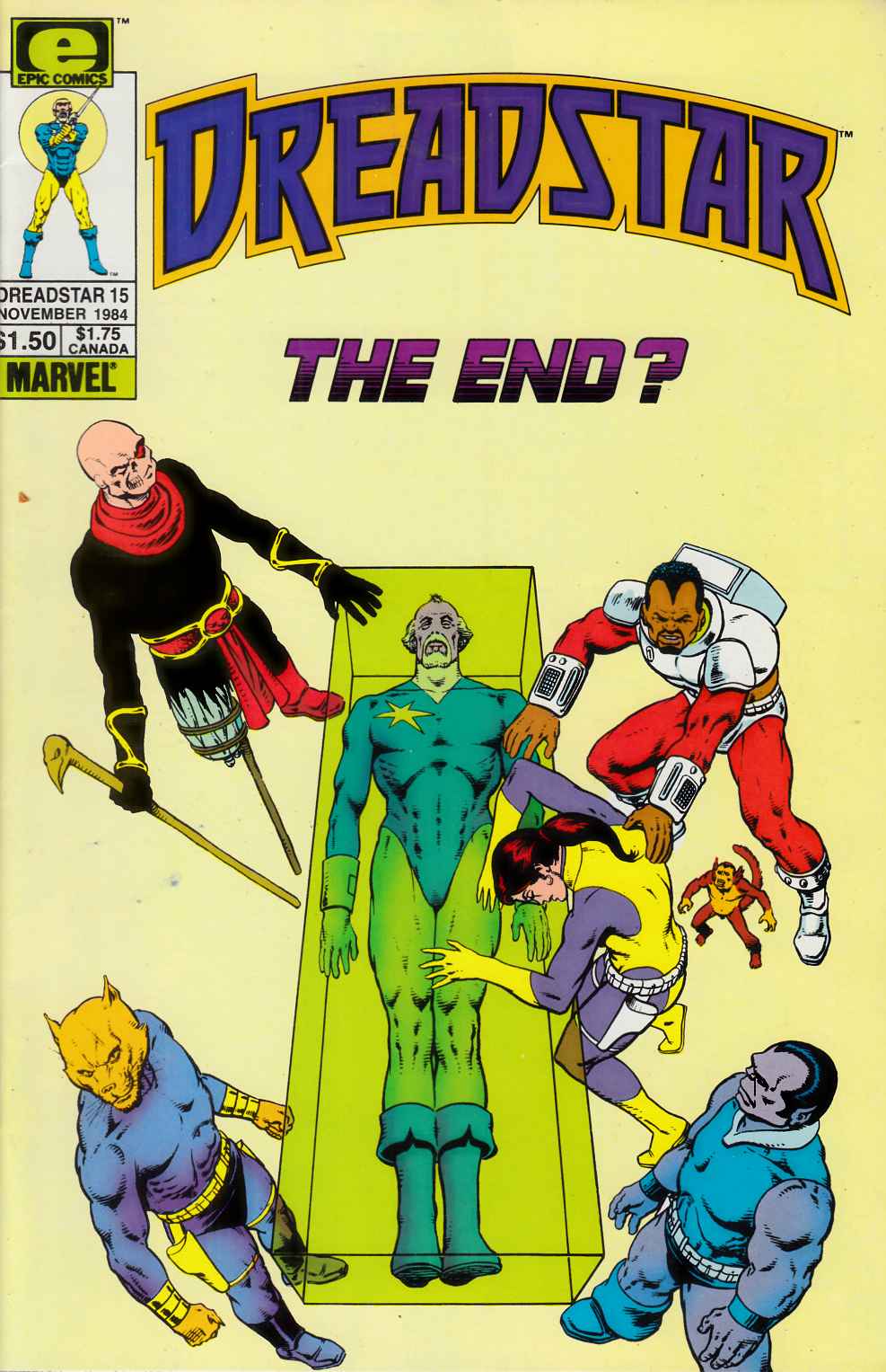 Dreadstar #15 Very Fine (8.0) [Marvel/Epic Comic] THUMBNAIL