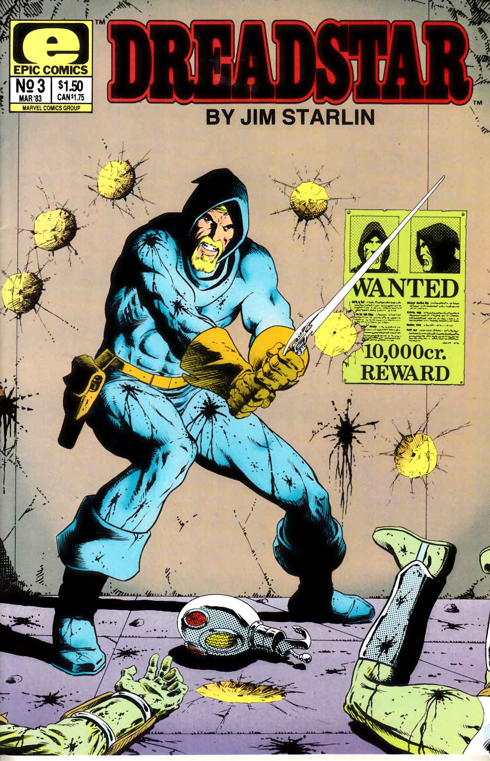 Dreadstar #3 Very Fine (8.0) [Marvel/Epic Comic] THUMBNAIL