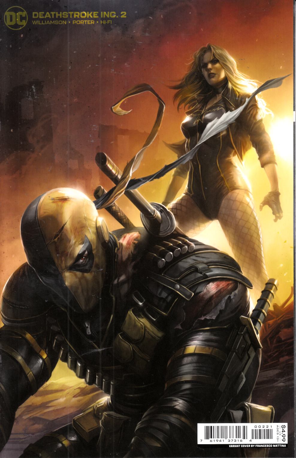 Deathstroke Inc #2 Mattina Variant Cover Near Mint (9.4) [DC Comic] LARGE