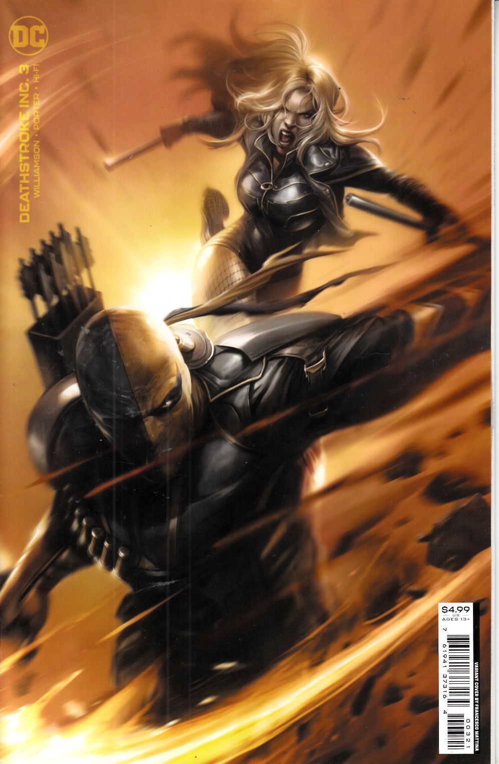 Deathstroke Inc #3 Mattina Variant Cover Near Mint (9.4) [DC Comic] THUMBNAIL