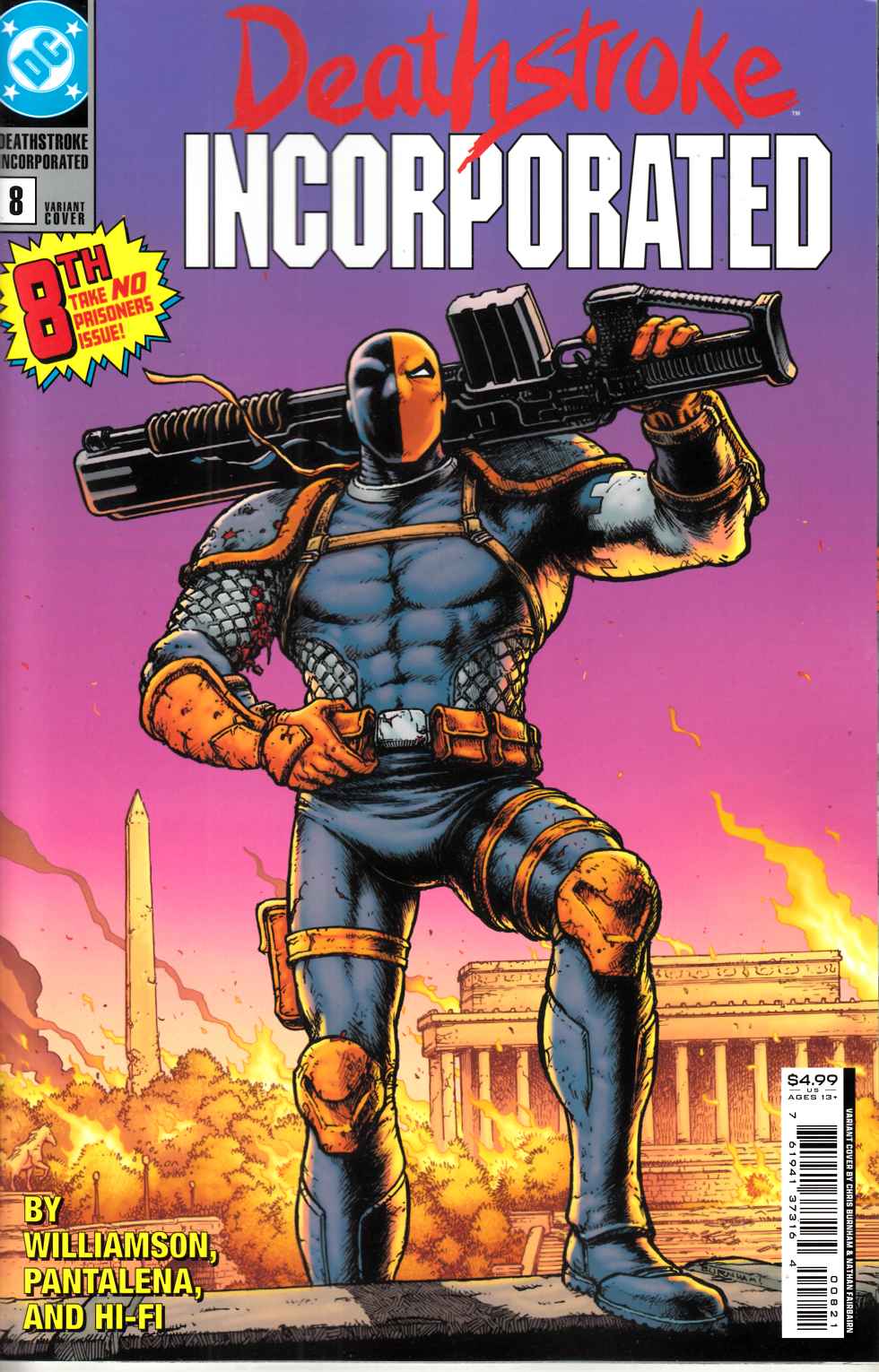 Deathstroke Inc #8 Burnham Variant Cover Near Mint (9.4) [DC Comic] THUMBNAIL