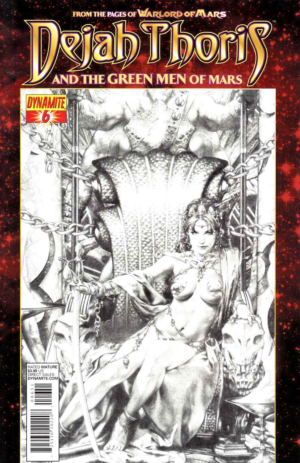 Dejah Thoris and The Green Men of Mars #6 Sub Cover Very Fine (8.0) [Dynamite Comic] THUMBNAIL