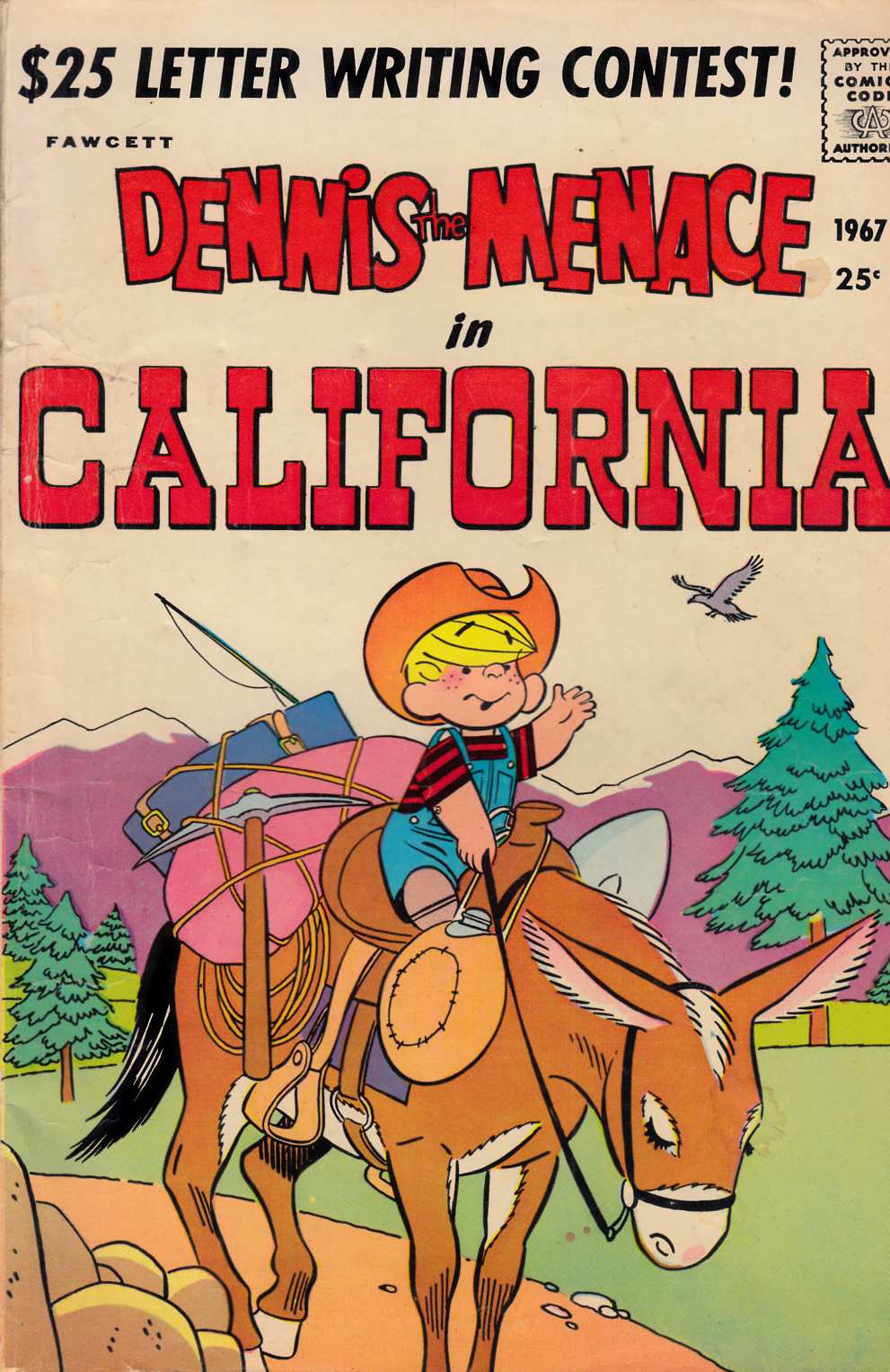 Dennis the Menace in California Very Good (4.0) [Fawcett Comic] LARGE