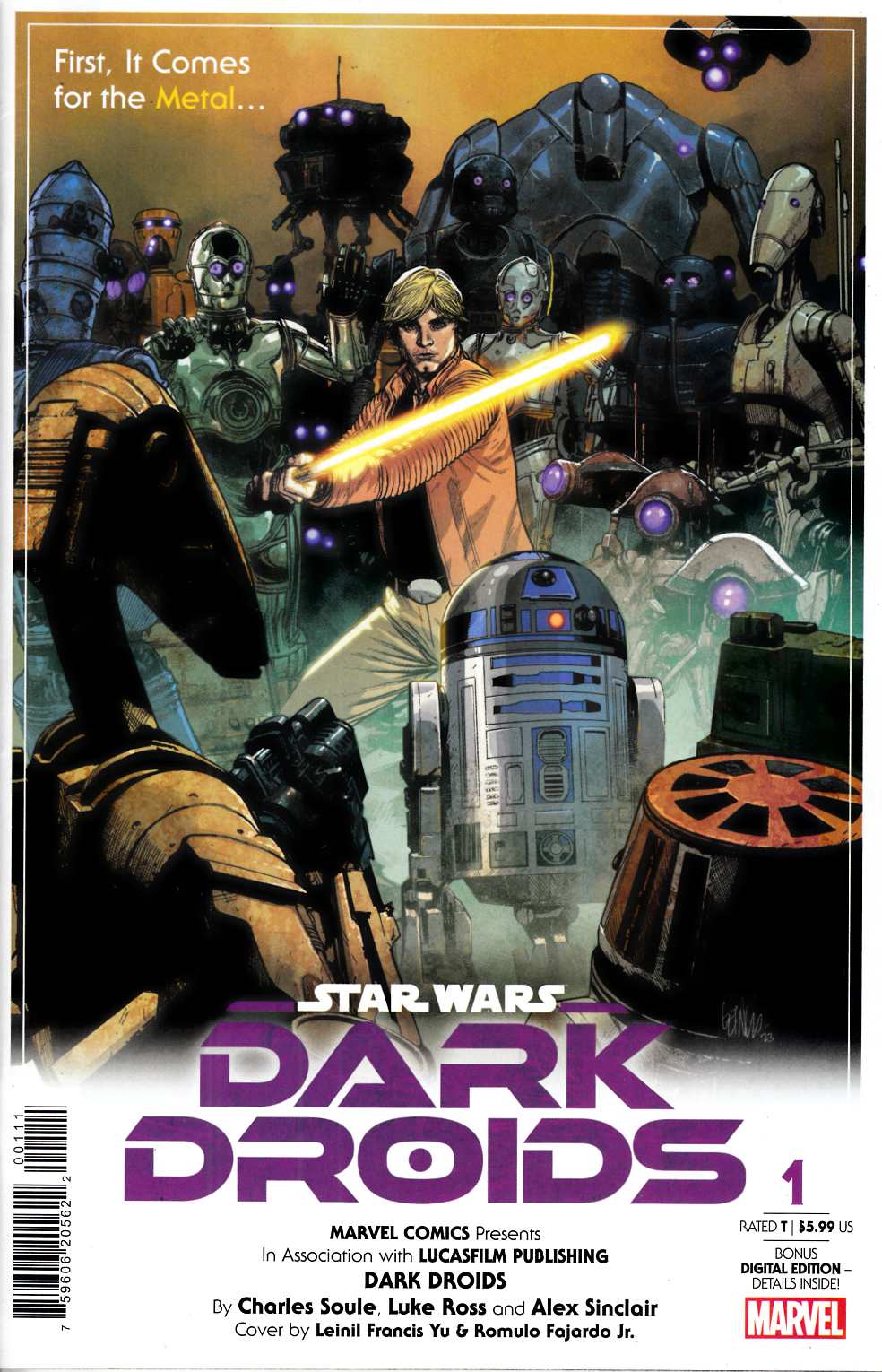 Star Wars Dark Droids #1 Near Mint (9.4) [Marvel Comic] LARGE