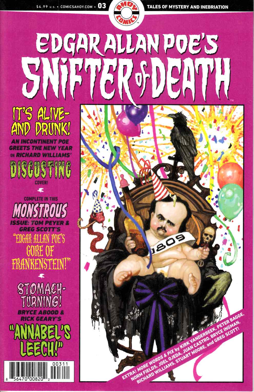 Edgar Allan Poe's Snifter of Death #3 Near Mint (9.4) [Ahoy Comic] THUMBNAIL