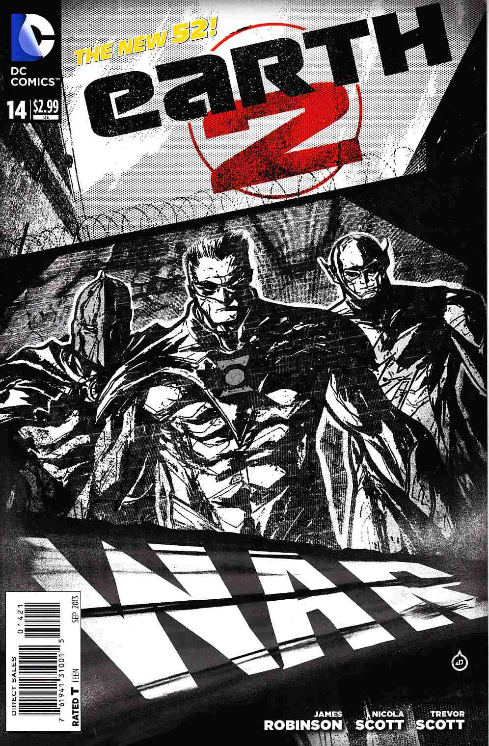 Earth 2 #14 Doe B&W Variant Cover [DC Comic] THUMBNAIL