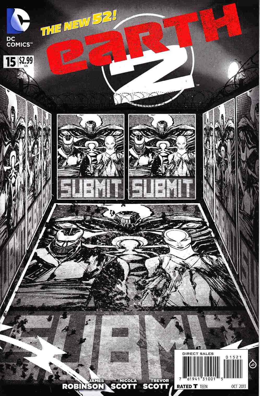 Earth 2 #15 Doe B&W Variant Cover [DC Comic] THUMBNAIL