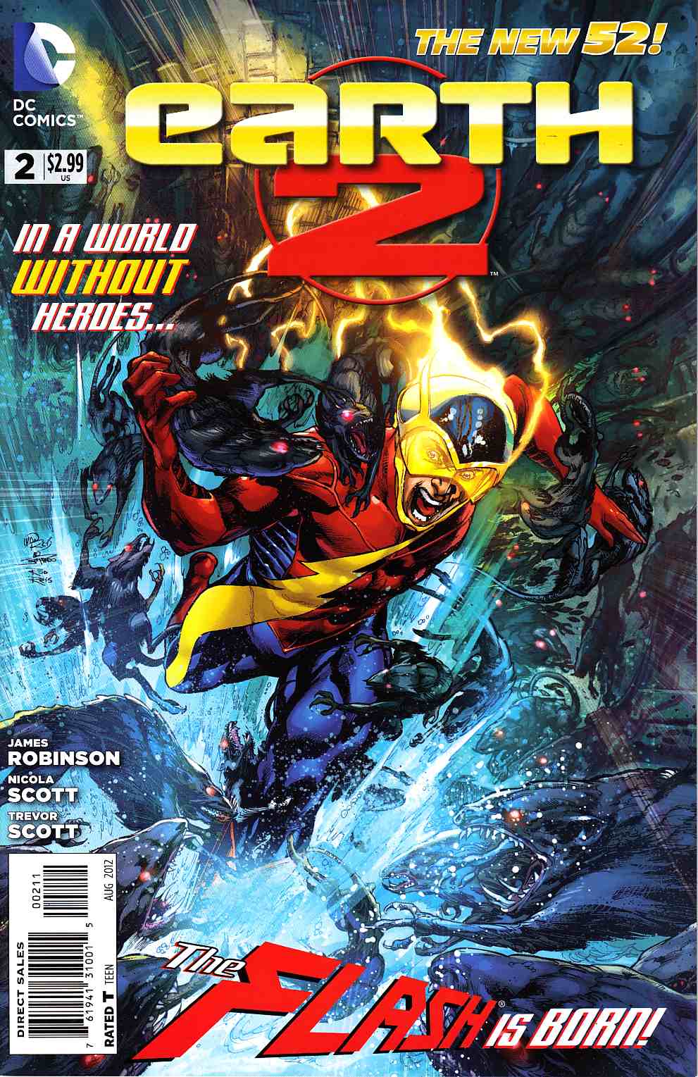 Earth 2 #2 Near Mint (9.4) [DC Comic] THUMBNAIL