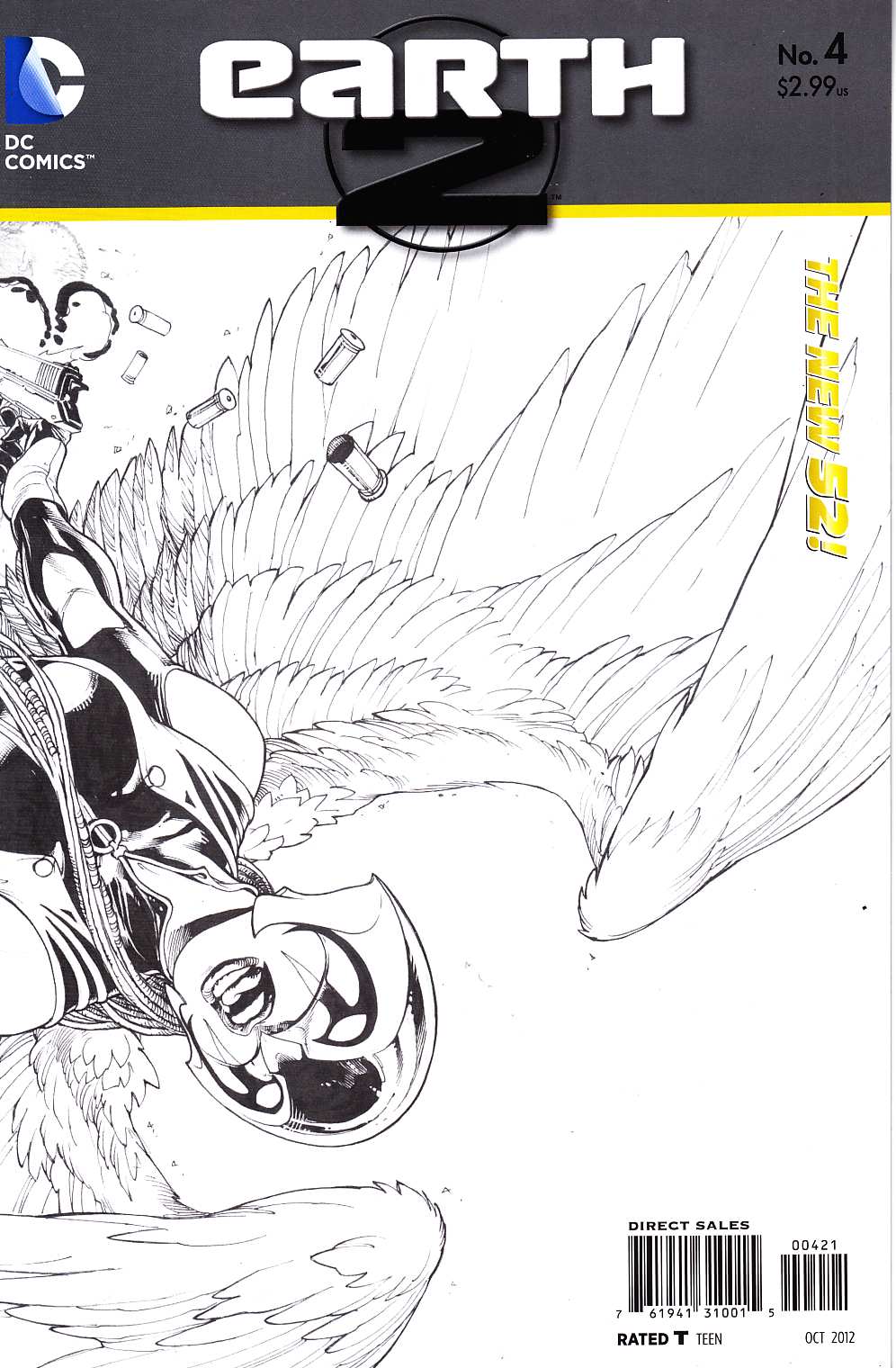 Earth 2 #4 Reis B&W Variant Cover [DC Comic] LARGE