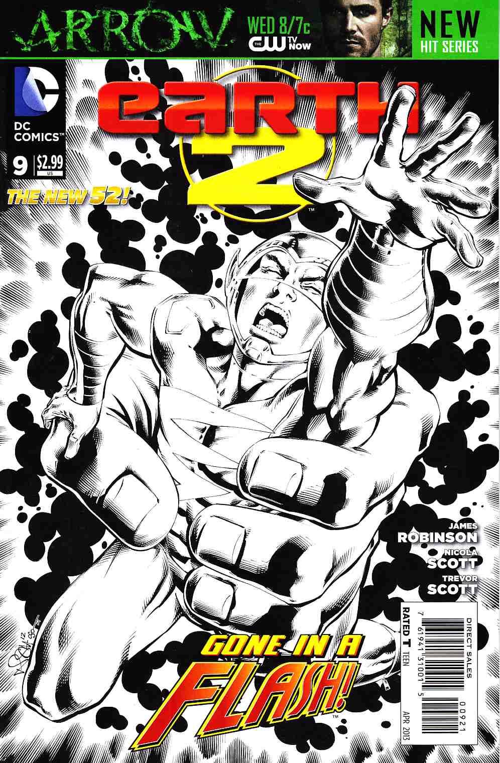 Earth 2 #9 Reis B&W Variant Cover [DC Comic] LARGE