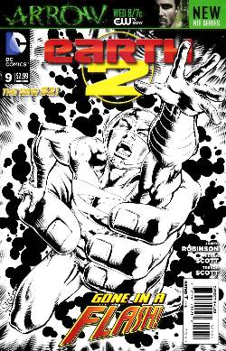 Earth 2 #9 Reis B&W Variant Cover [DC Comic] LARGE