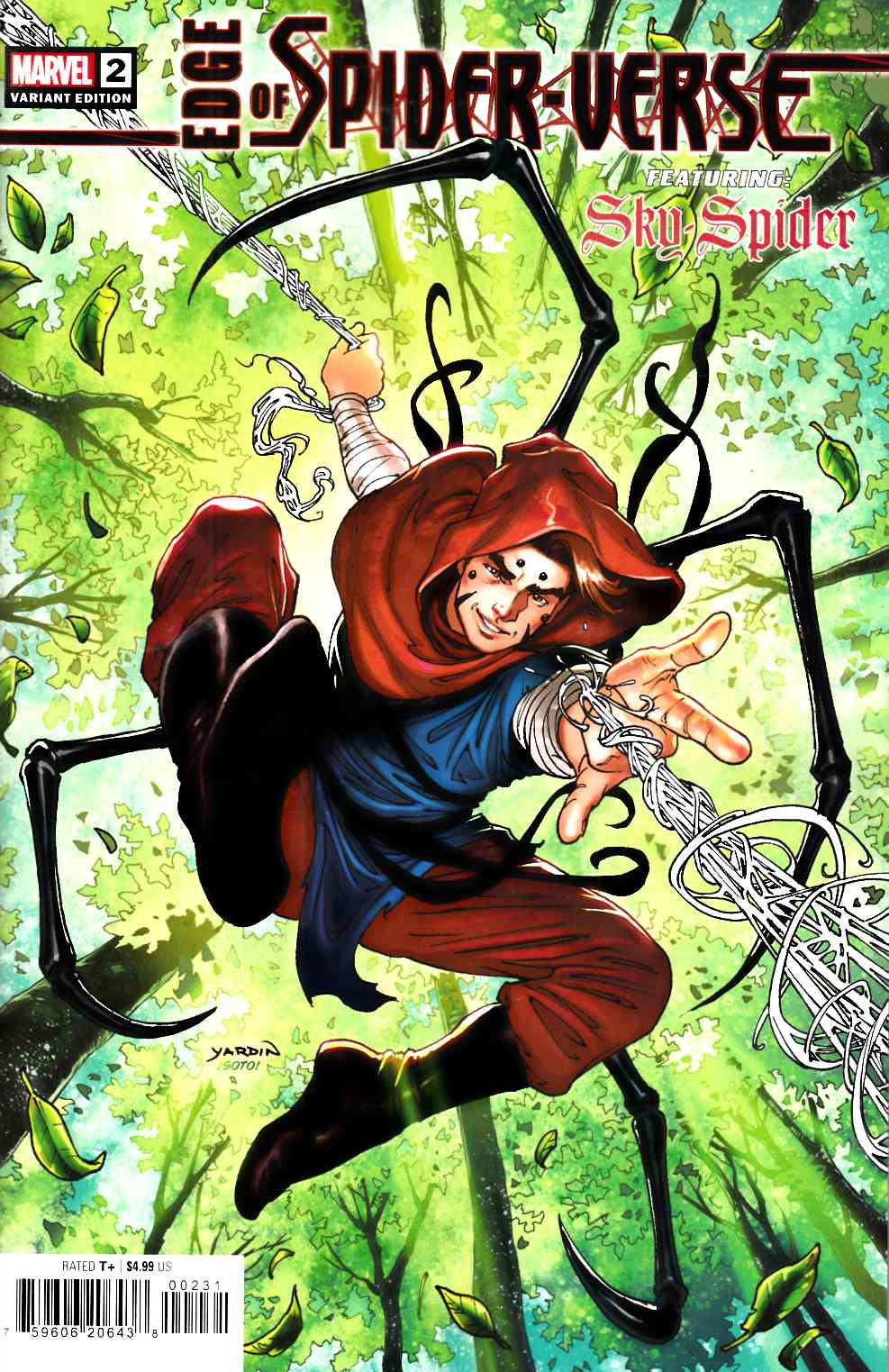 Edge of Spider-Verse #2 Yardin Variant Cover Near Mint (9.4) [Marvel Comic] THUMBNAIL