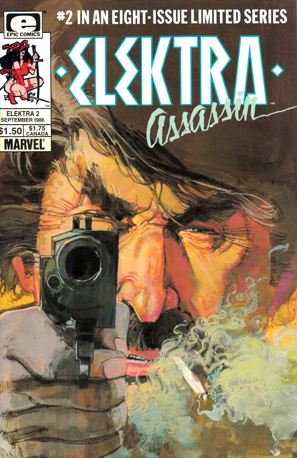 Elektra Assassin #2 Fine Minus (5.5) [Marvel Comic] LARGE