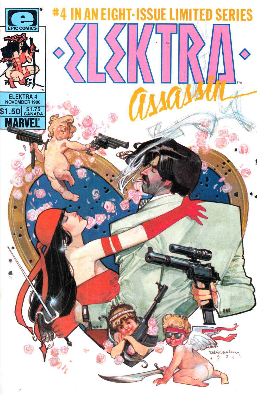 Elektra Assassin #4 Fine Minus (5.5) [Marvel Comic] LARGE