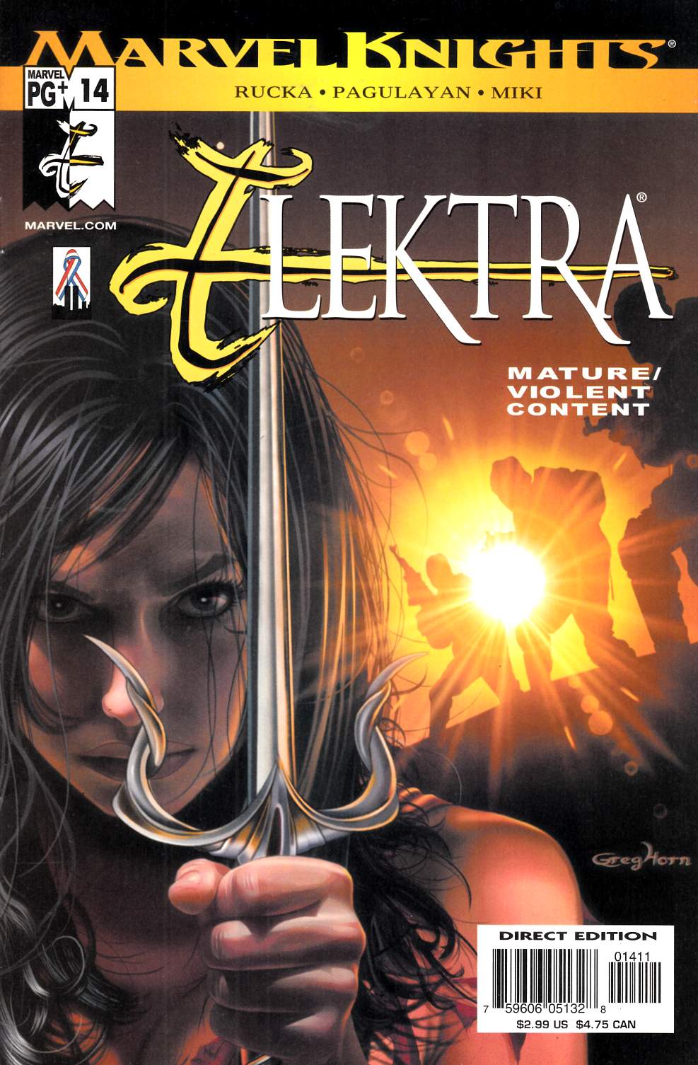 Elektra #14 Near Mint (9.4) [Marvel Comic] LARGE