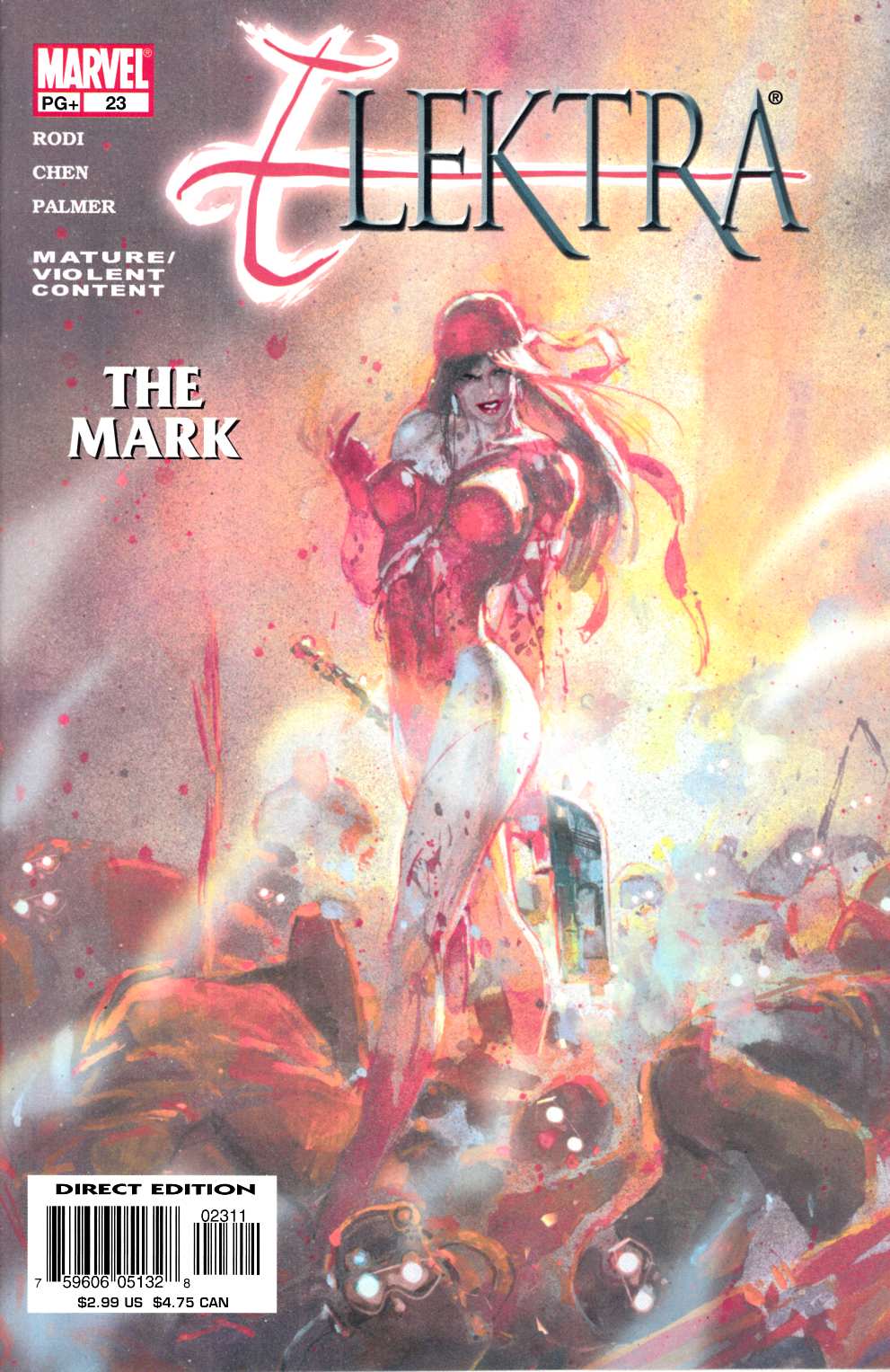Elektra #23 Near Mint (9.4) [Marvel Comic] LARGE