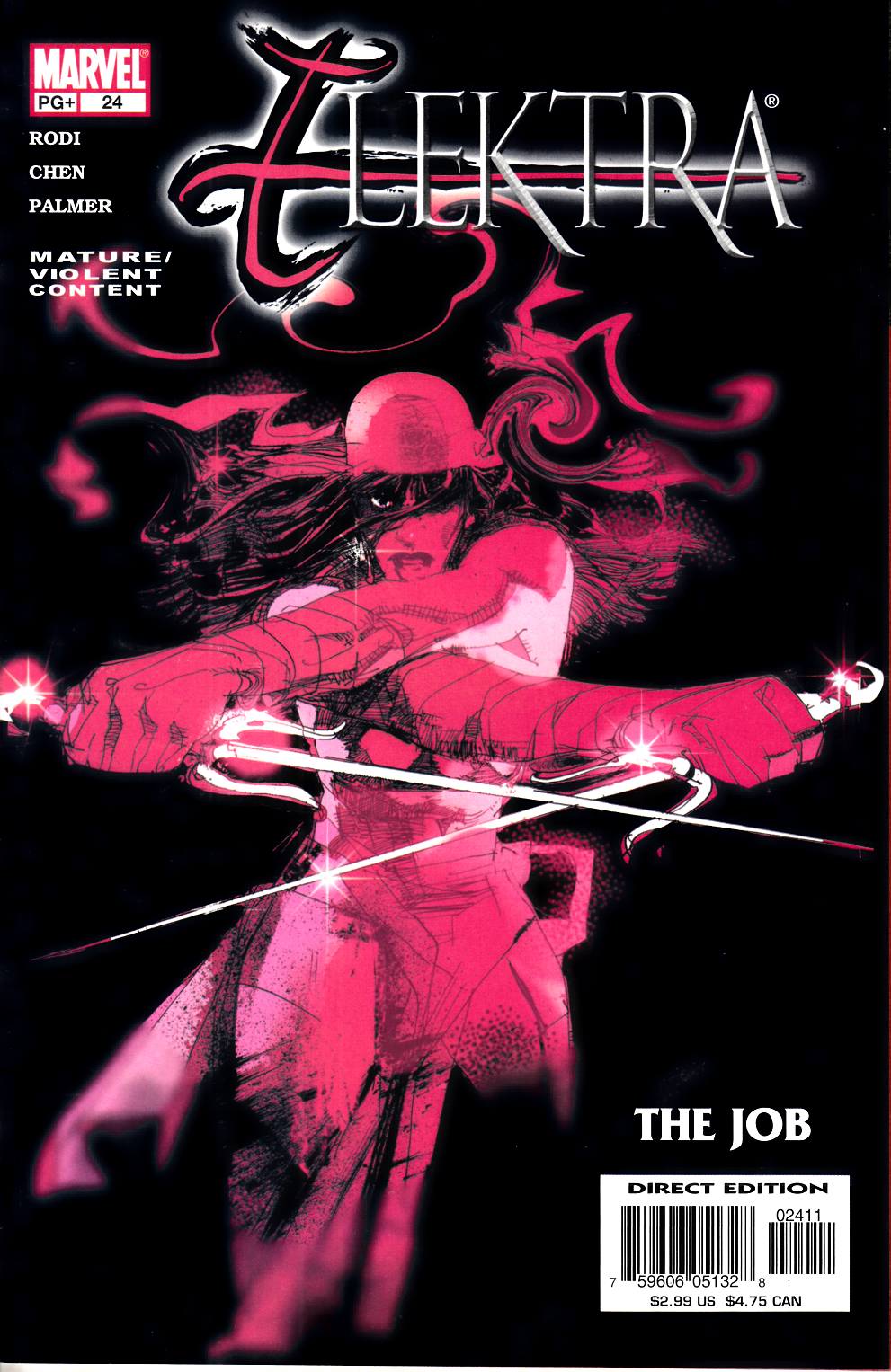 Elektra #24 Very Fine (8.0) [Marvel Comic] LARGE