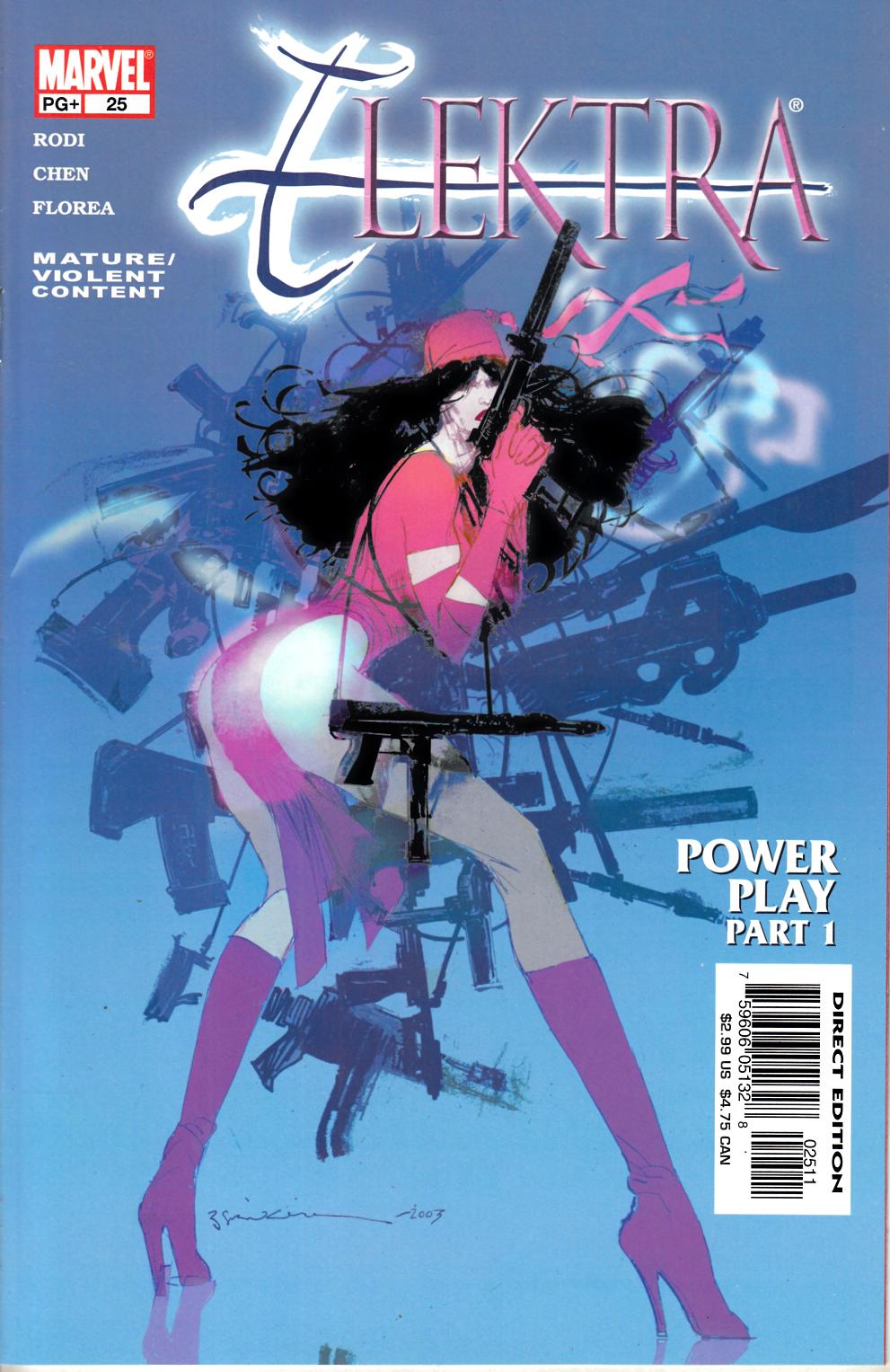 Elektra #25 Near Mint (9.4) [Marvel Comic] LARGE
