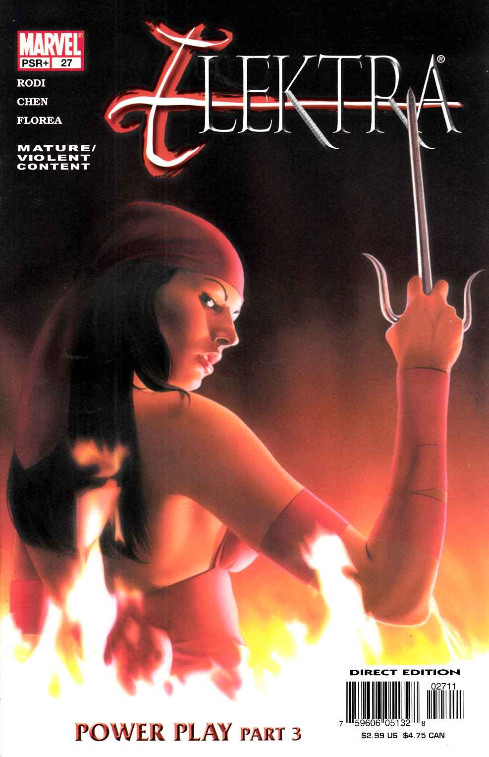Elektra #27 Near Mint (9.4) [Marvel Comic] THUMBNAIL