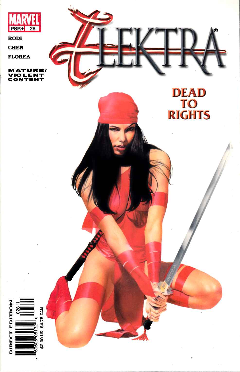 Elektra #28 Near Mint (9.4) [Marvel Comic] LARGE