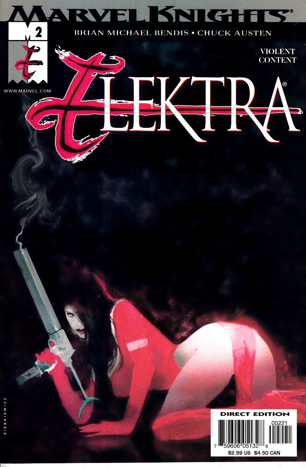 Elektra #2 Cover B Near Mint (9.4) [Marvel Comic] LARGE