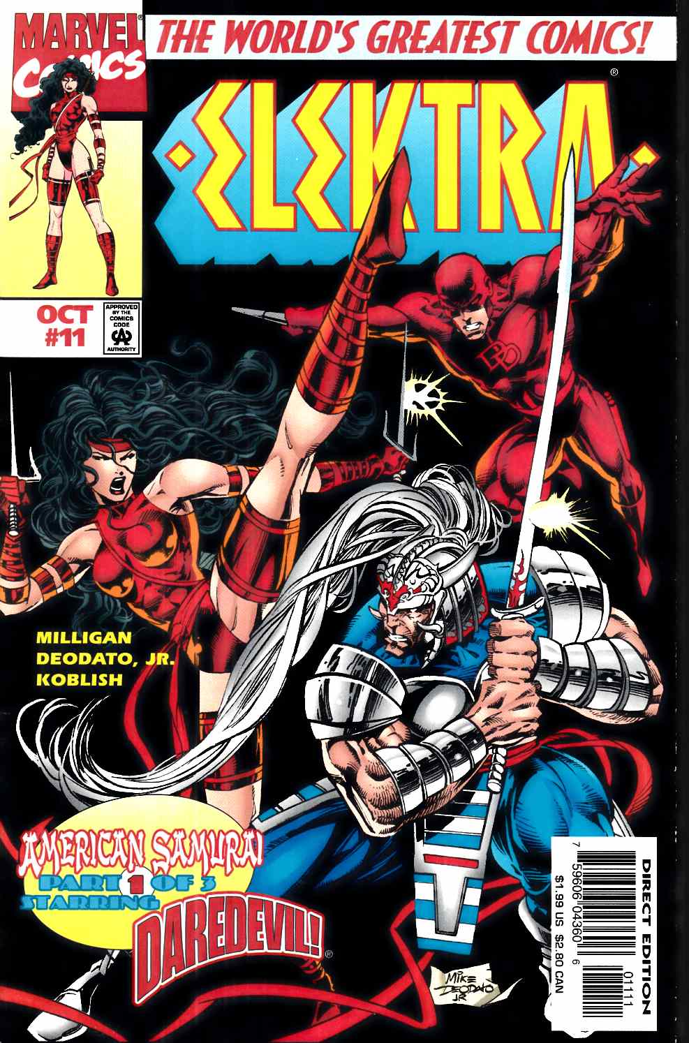 Elektra #11 Very Fine (8.0) [Marvel Comic] LARGE