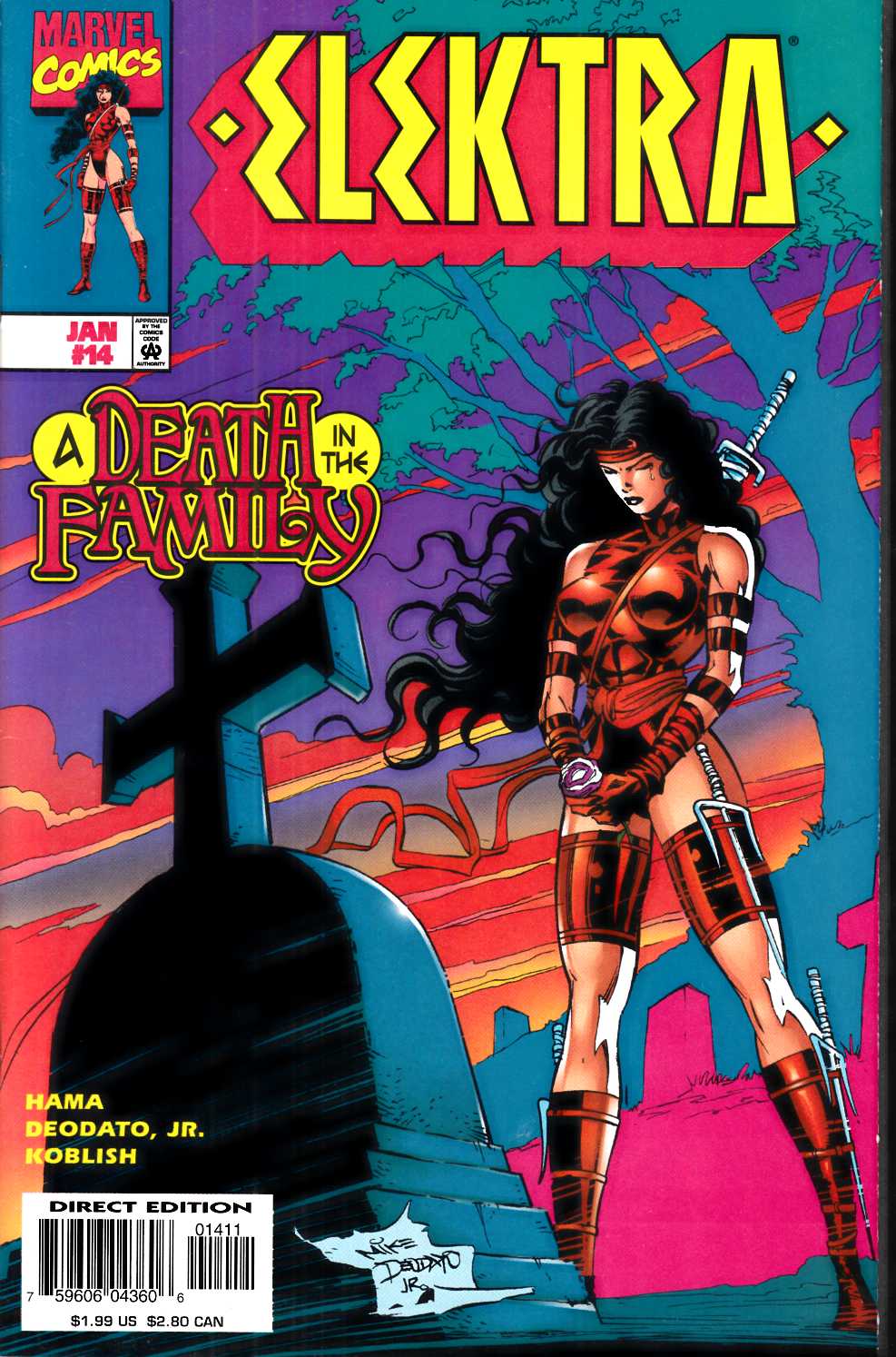 Elektra #14 Near Mint (9.4) [Marvel Comic] LARGE