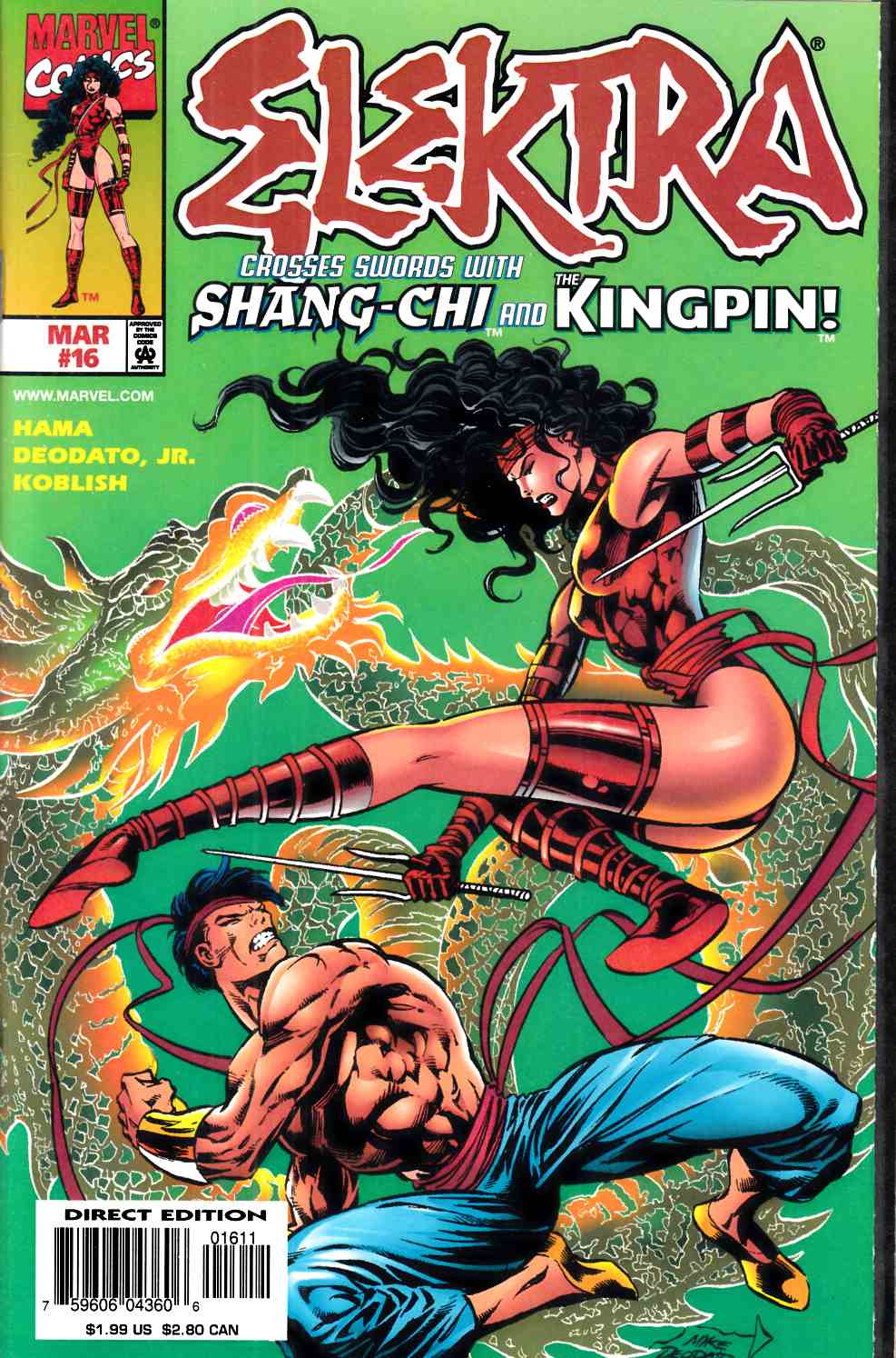 Elektra #16 Near Mint (9.4) [Marvel Comic] THUMBNAIL