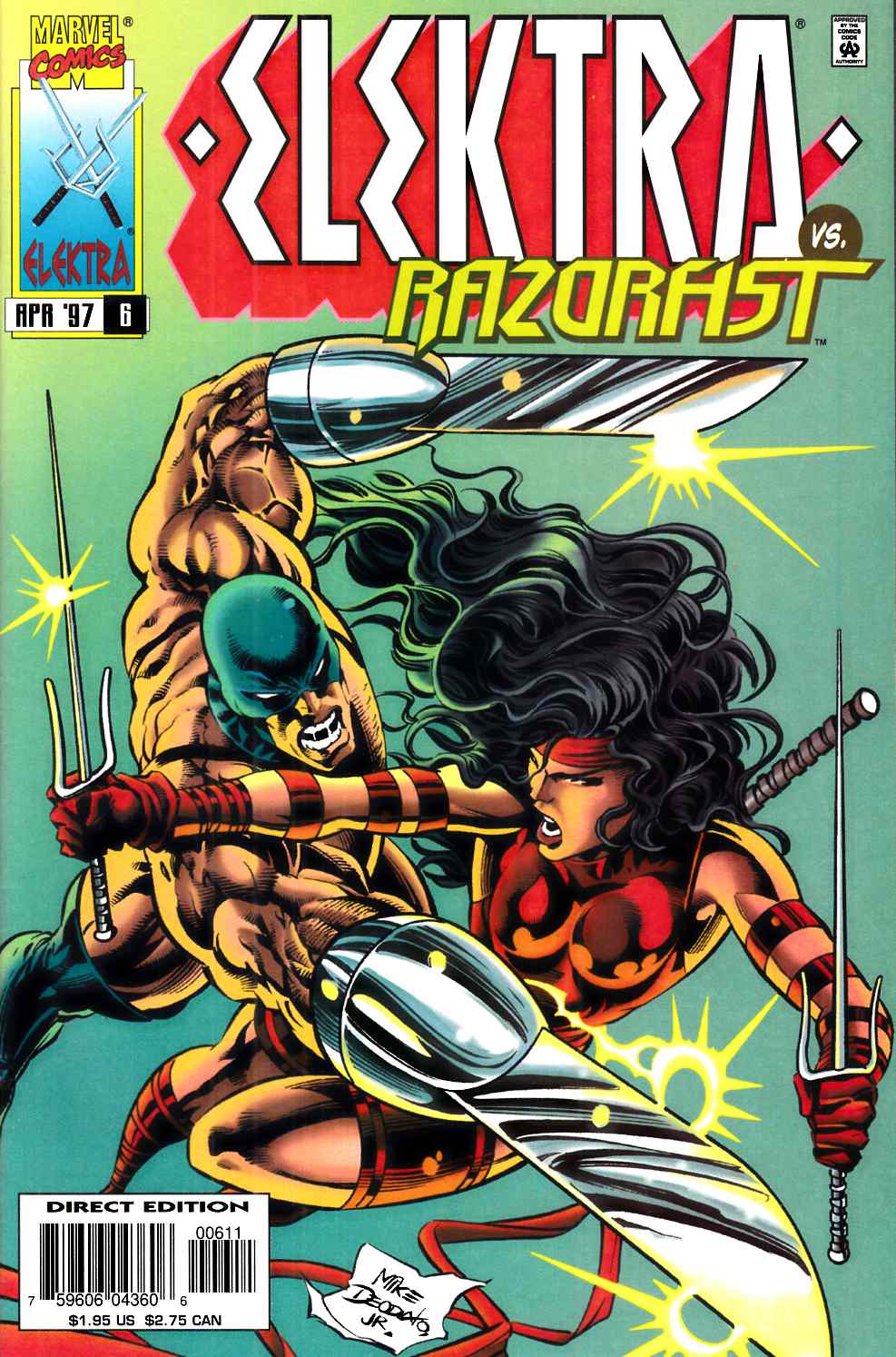 Elektra #6 Near Mint (9.4) [Marvel Comic] LARGE