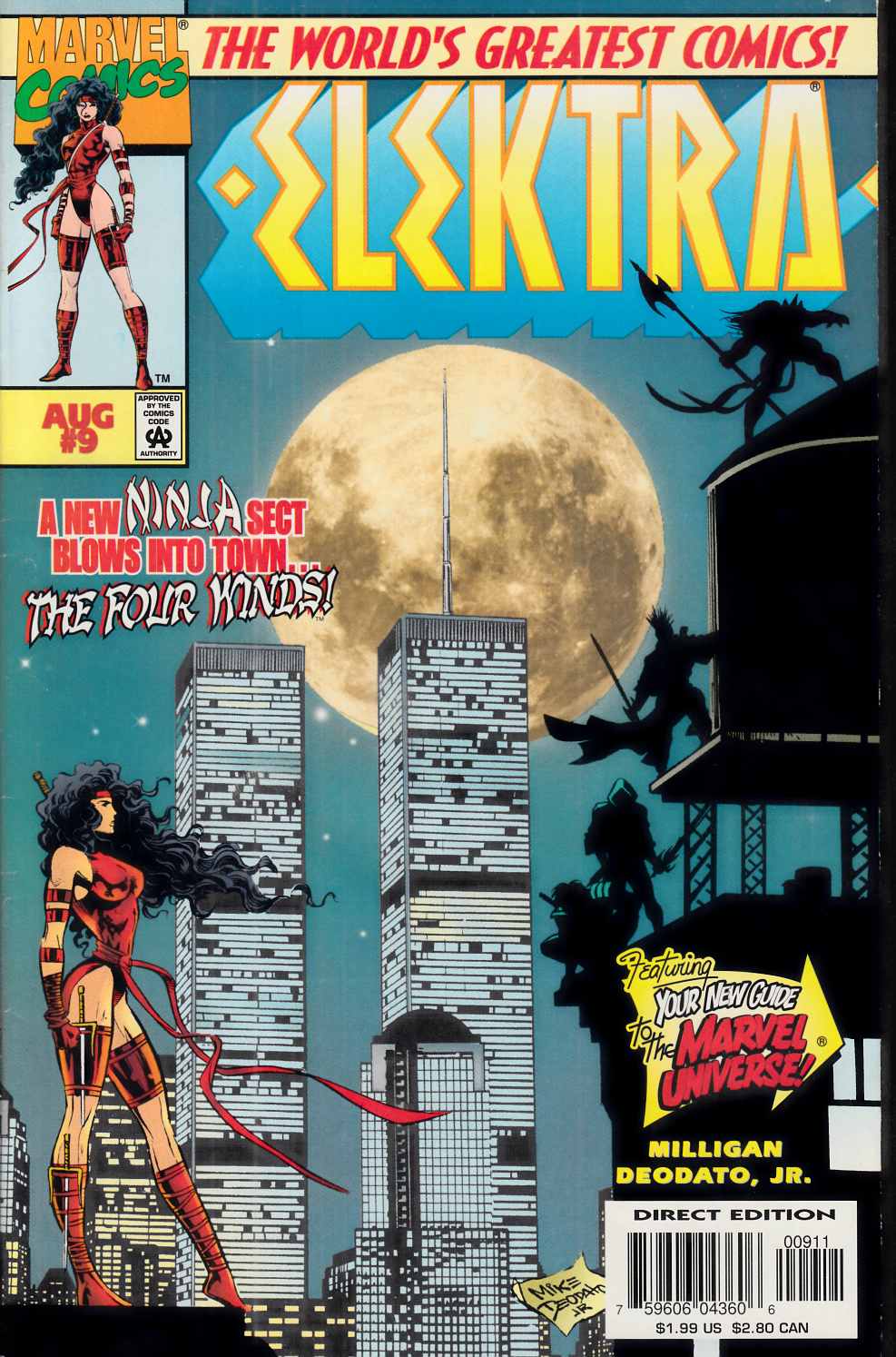 Elektra #9 Very Fine (8.0) [Marvel Comic] LARGE