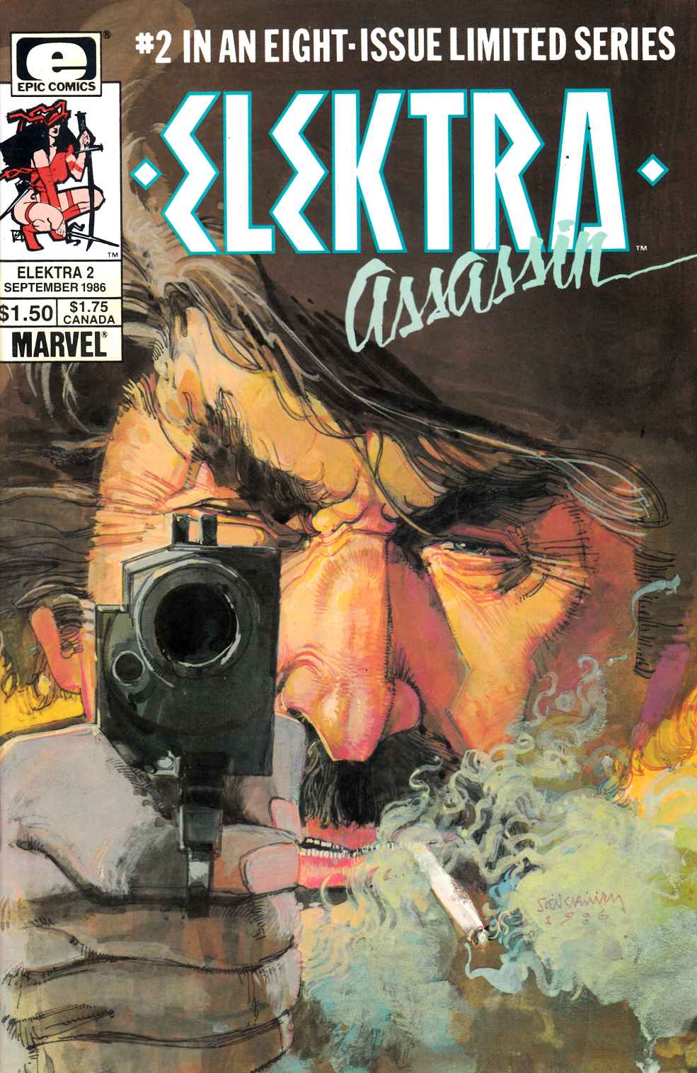 Elektra Assassin #2 Near Mint (9.4) [Marvel Comic] LARGE