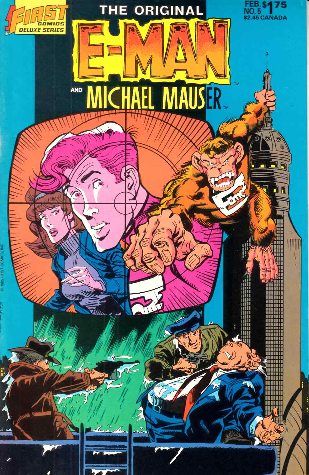 Original E-Man and Michael Mauser #5 Very Fine (8.0) [First Comic] LARGE