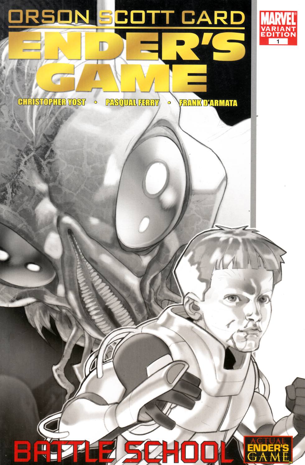Ender's Game Battle School #1 Sketch Variant Cover Very Fine (8.0) [Marvel Comic] LARGE