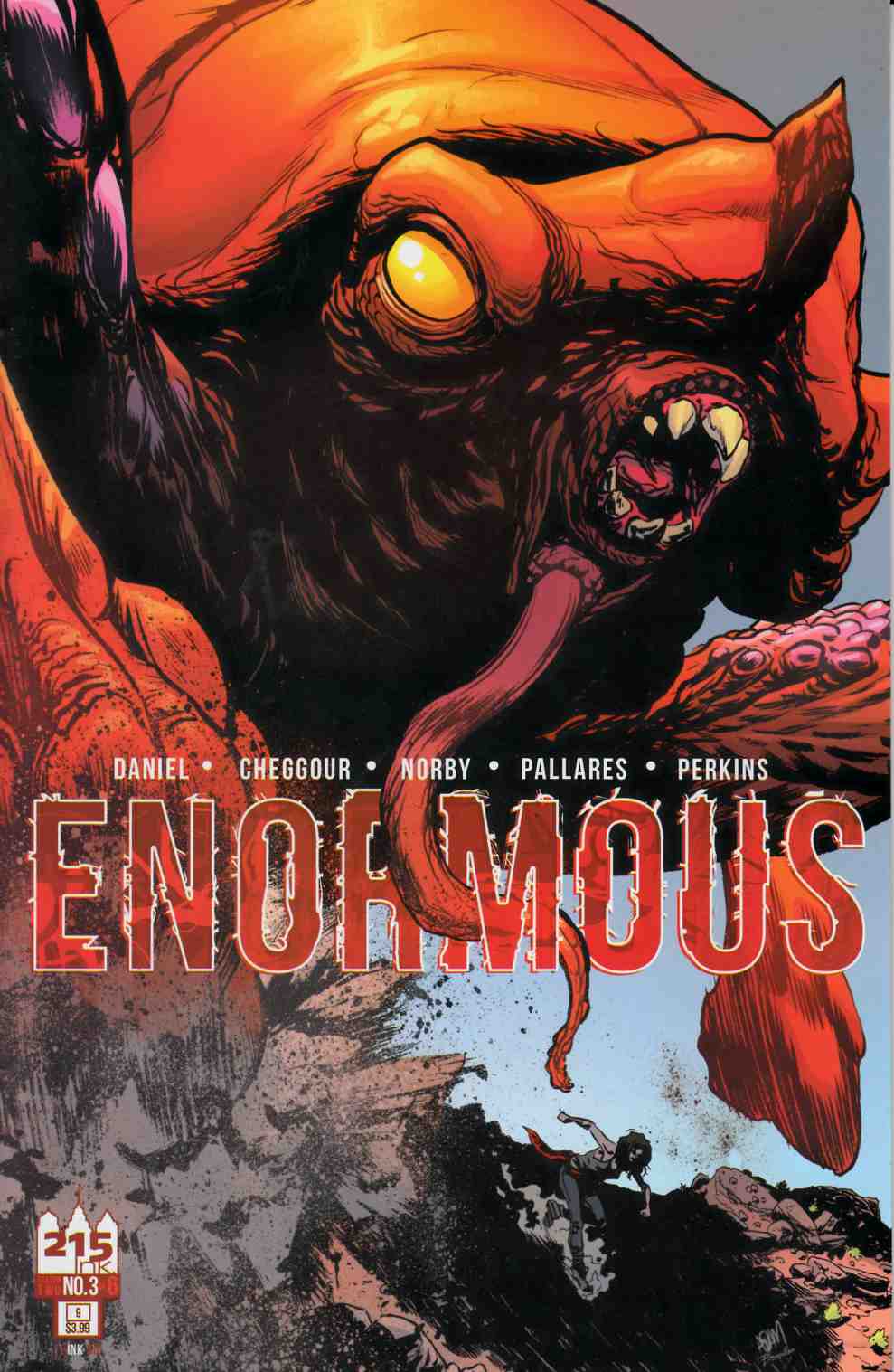 Enormous V2 #3 Cover B- Gorham [215 Ink Comic] THUMBNAIL