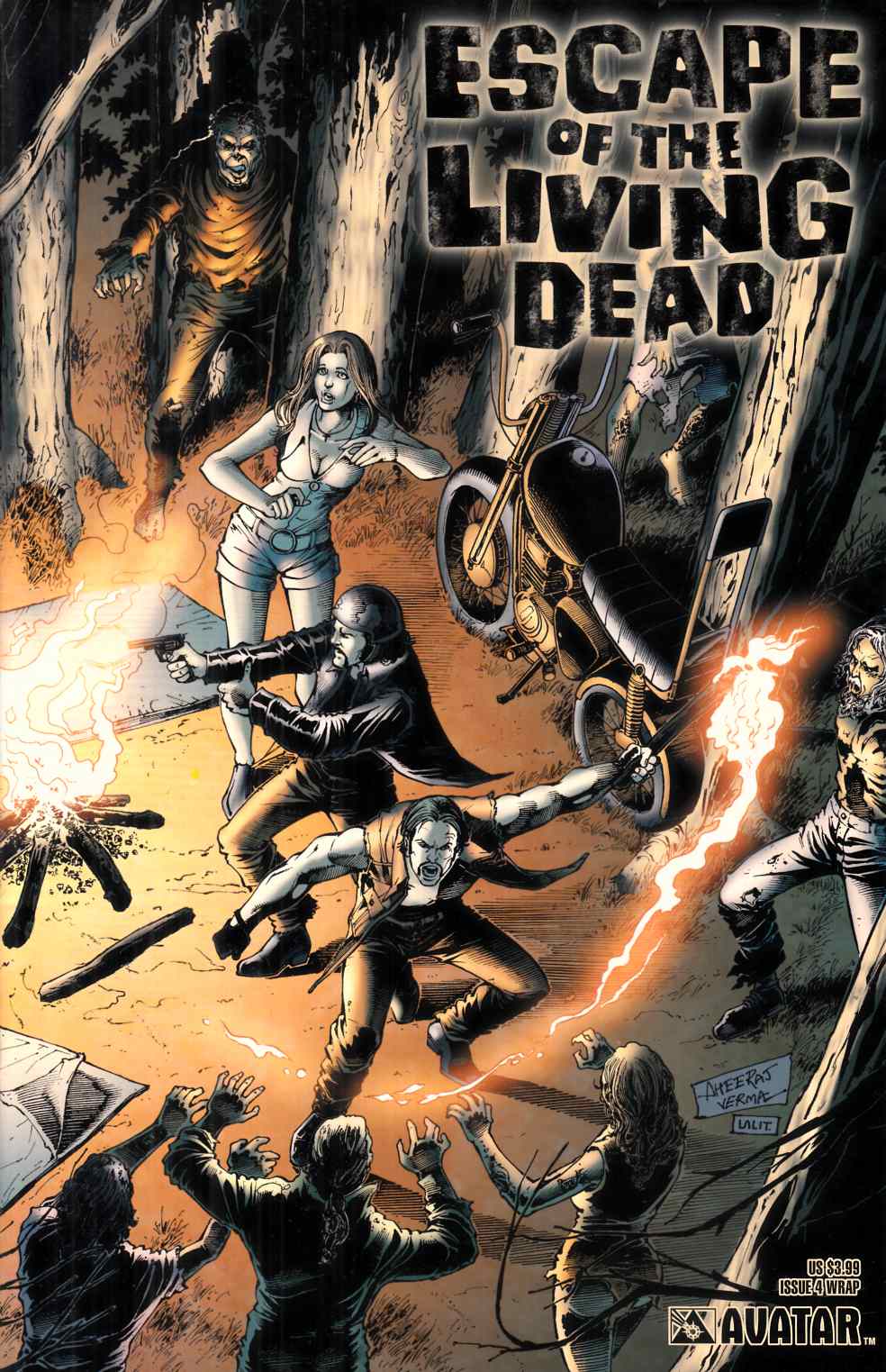 Escape of the Living Dead #4 Wrap Cover Very Fine (8.0) [Avatar Comic] LARGE