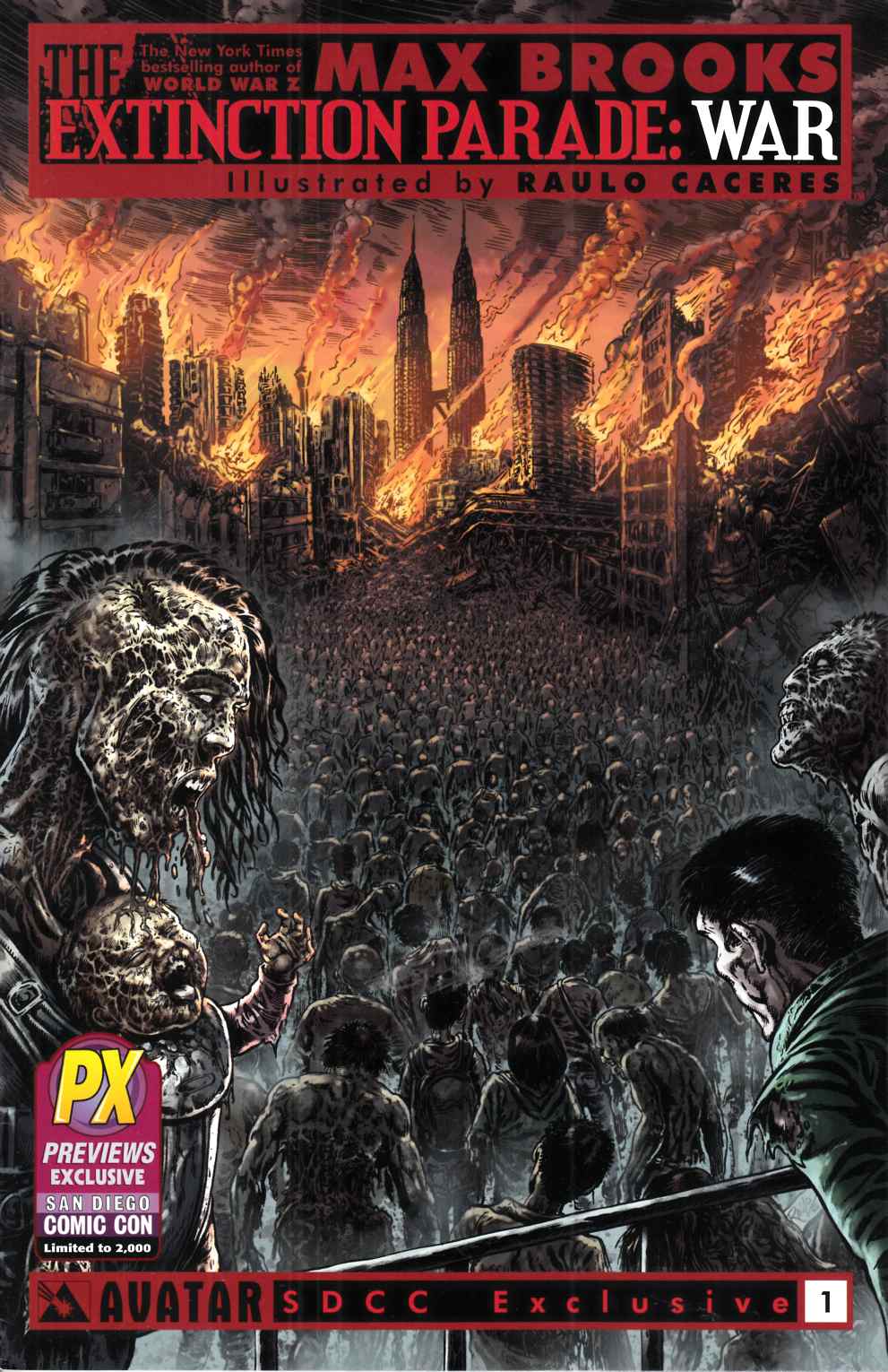Extinction Parade War #1 SDCC Variant Cover Near Mint (9.4) [Avatar Comic] LARGE