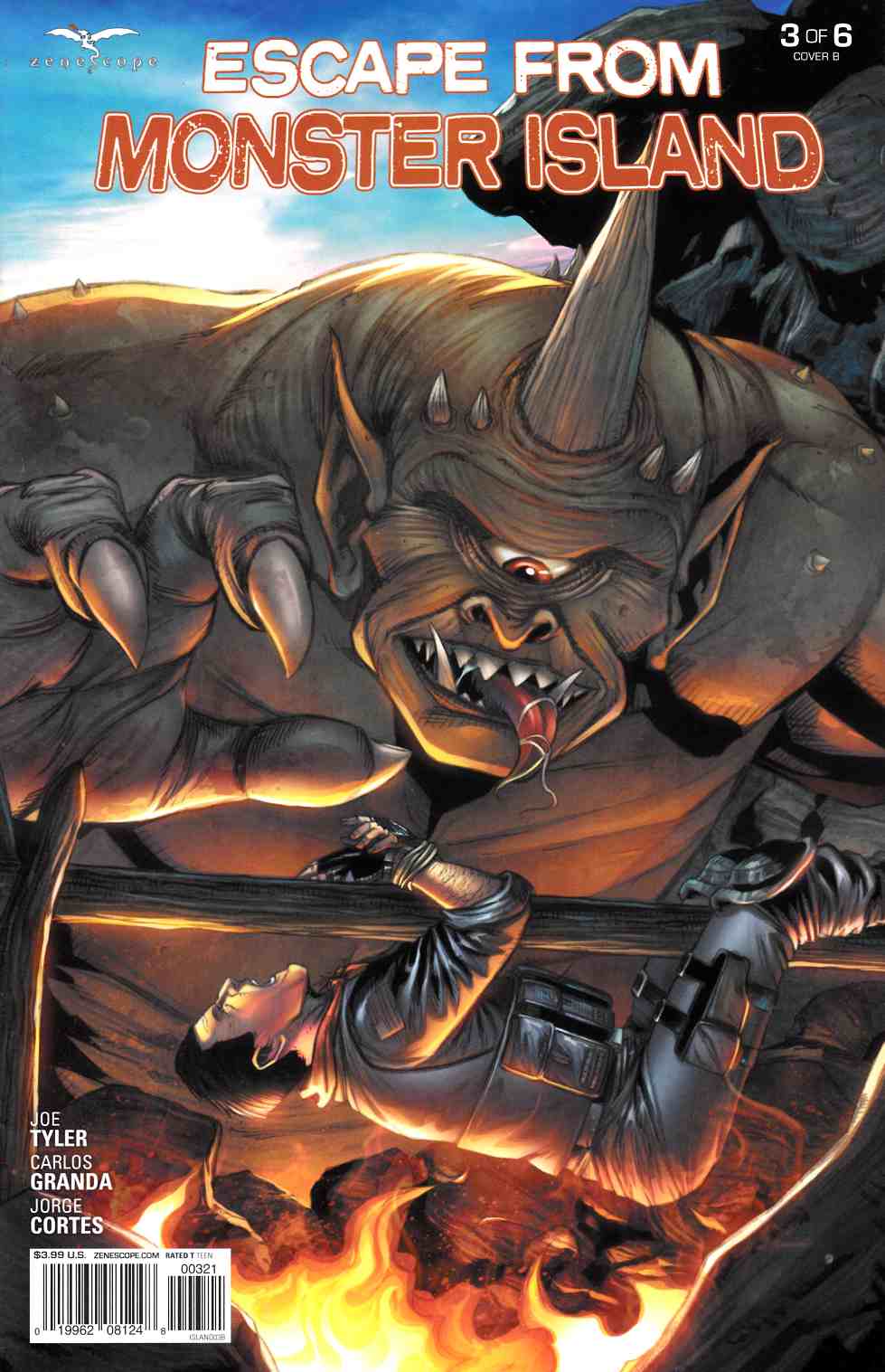 GFT Escape From Monster Island #3 Cover B [Zenescope Comic] LARGE