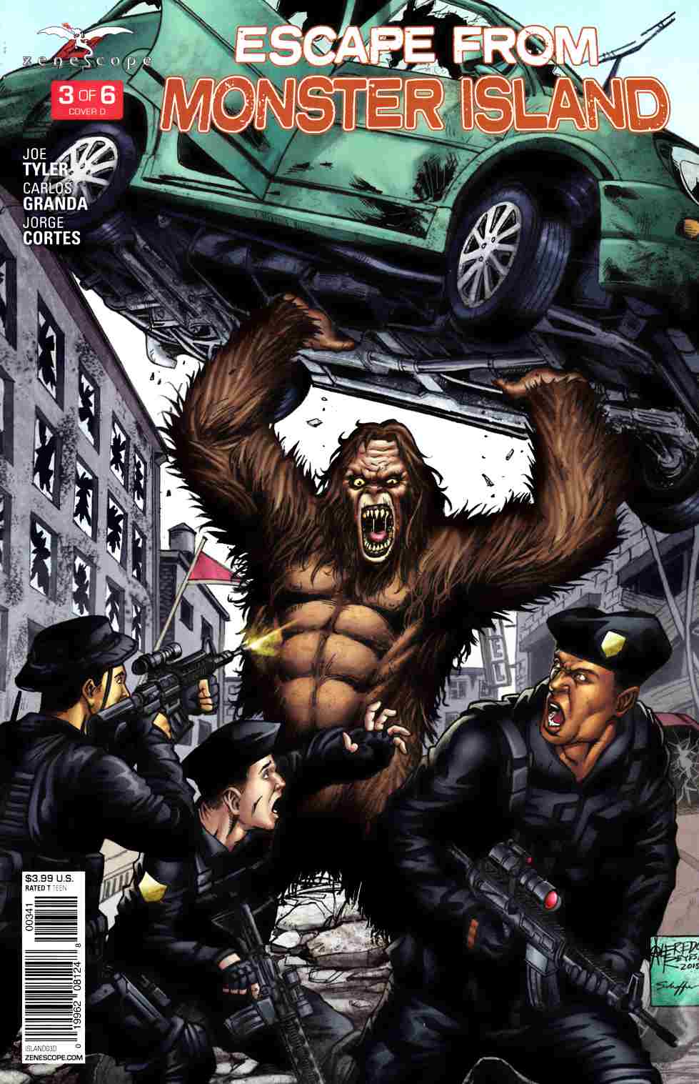 GFT Escape From Monster Island #3 Cover D [Zenescope Comic] LARGE