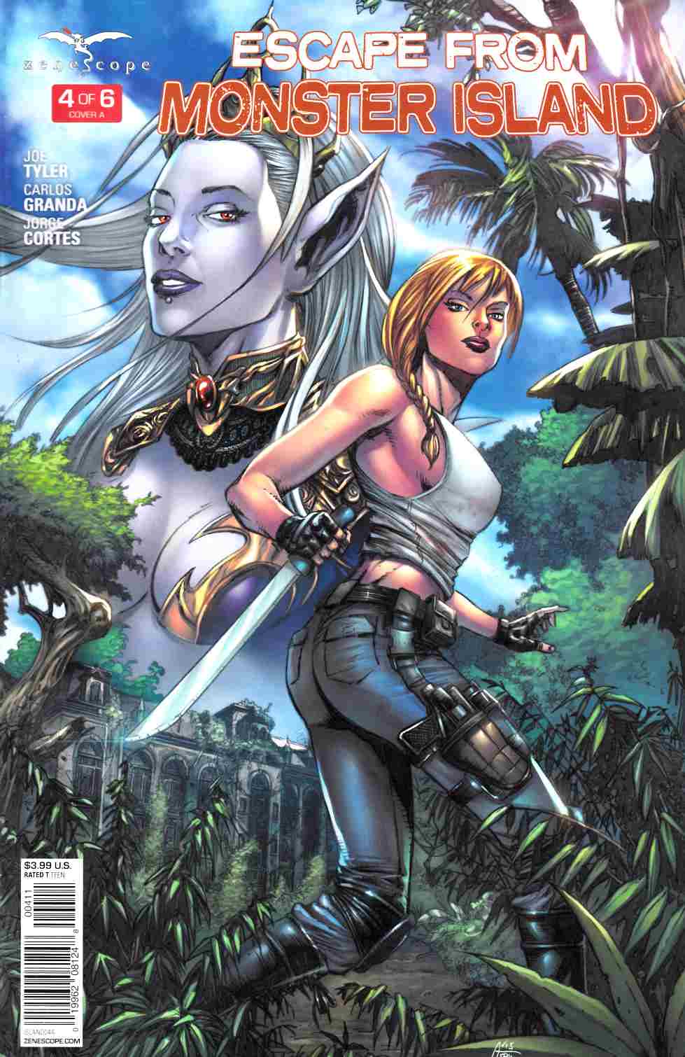 GFT Escape from Monster Island #4 Cover A [Zenescope Comic] LARGE